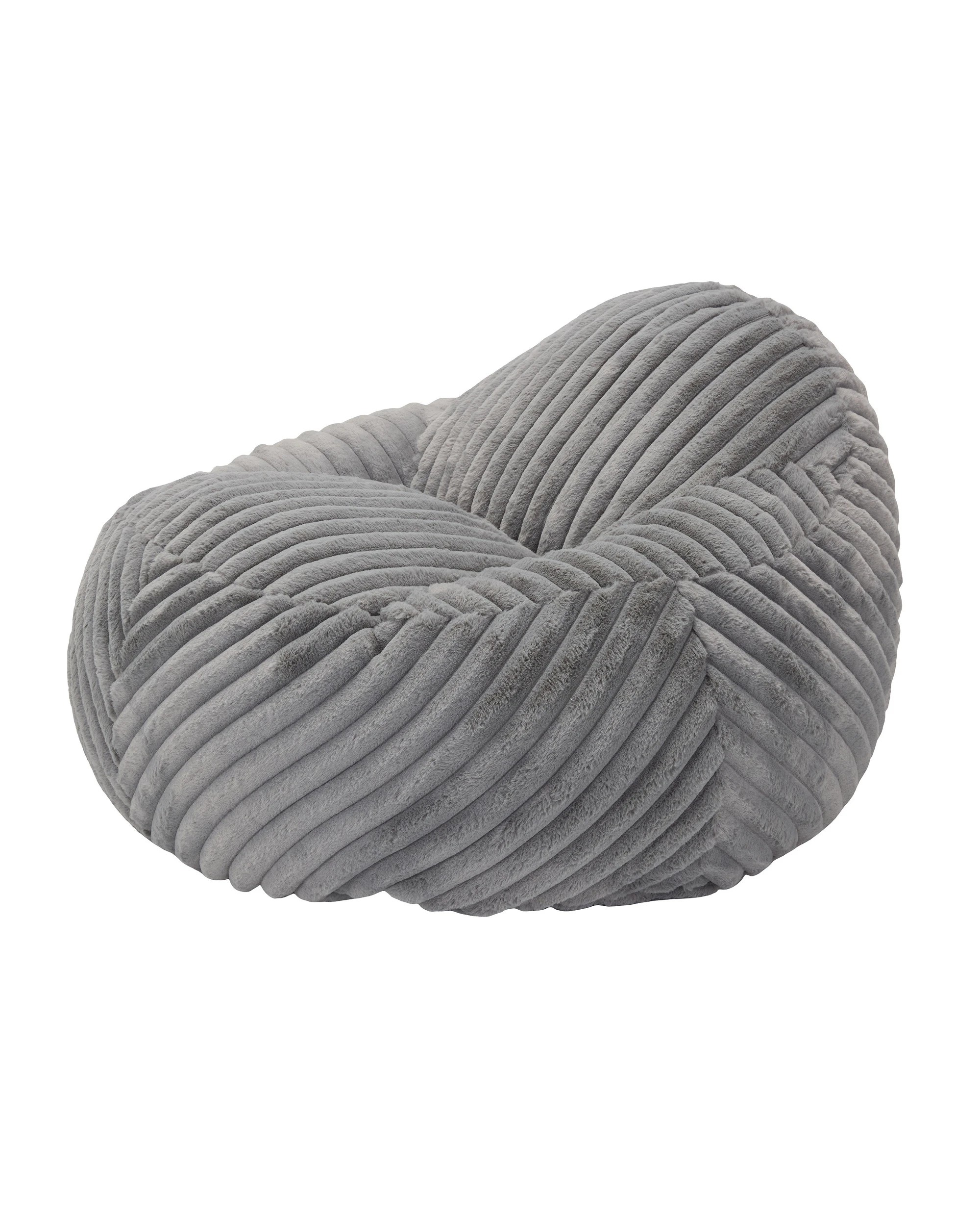 2 IHOMDEC Stripe L Shape Upholstery Compression Sofa - Grey, 2 of 10
