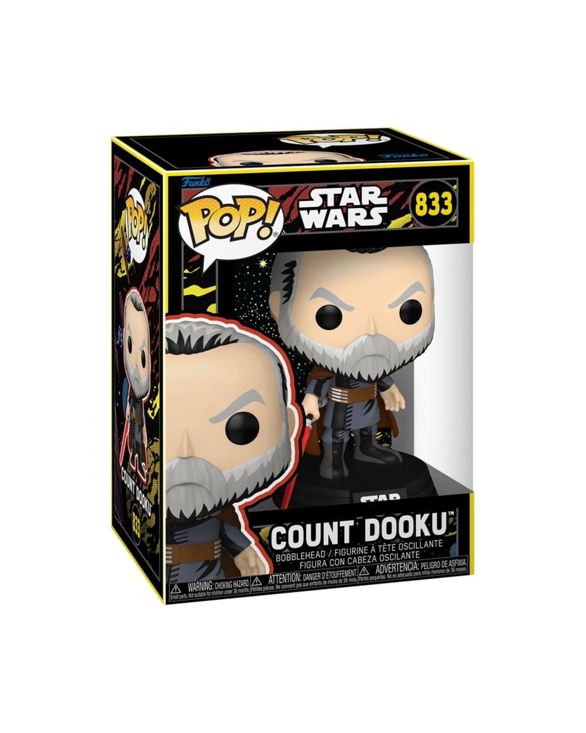 3 Star Wars Count Dooku - Retro -  Funko POP! Vinyl, 3 of 3