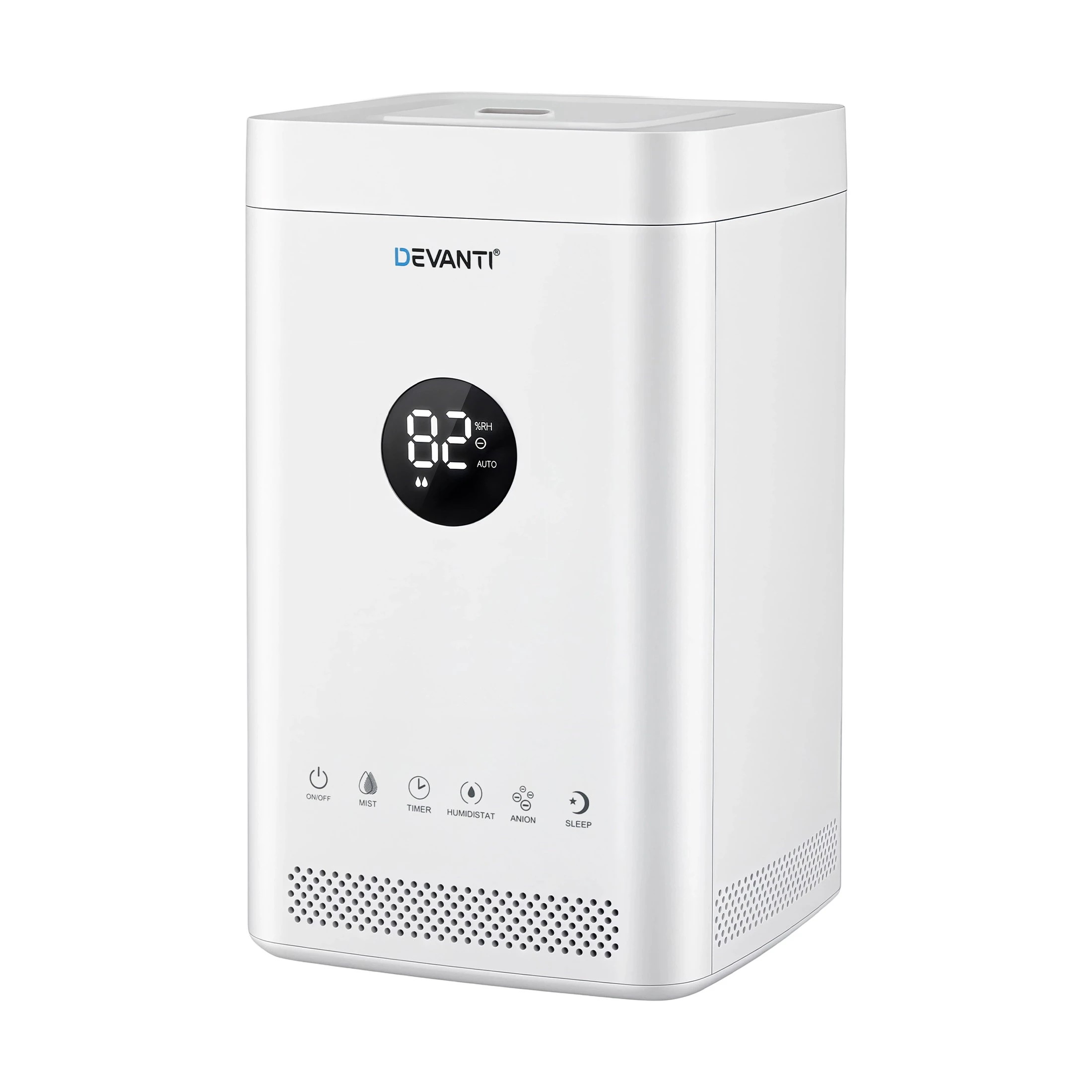 1 Devanti 5L Ultrasonic Humidifier and Air Purifier - White, 1 of 8