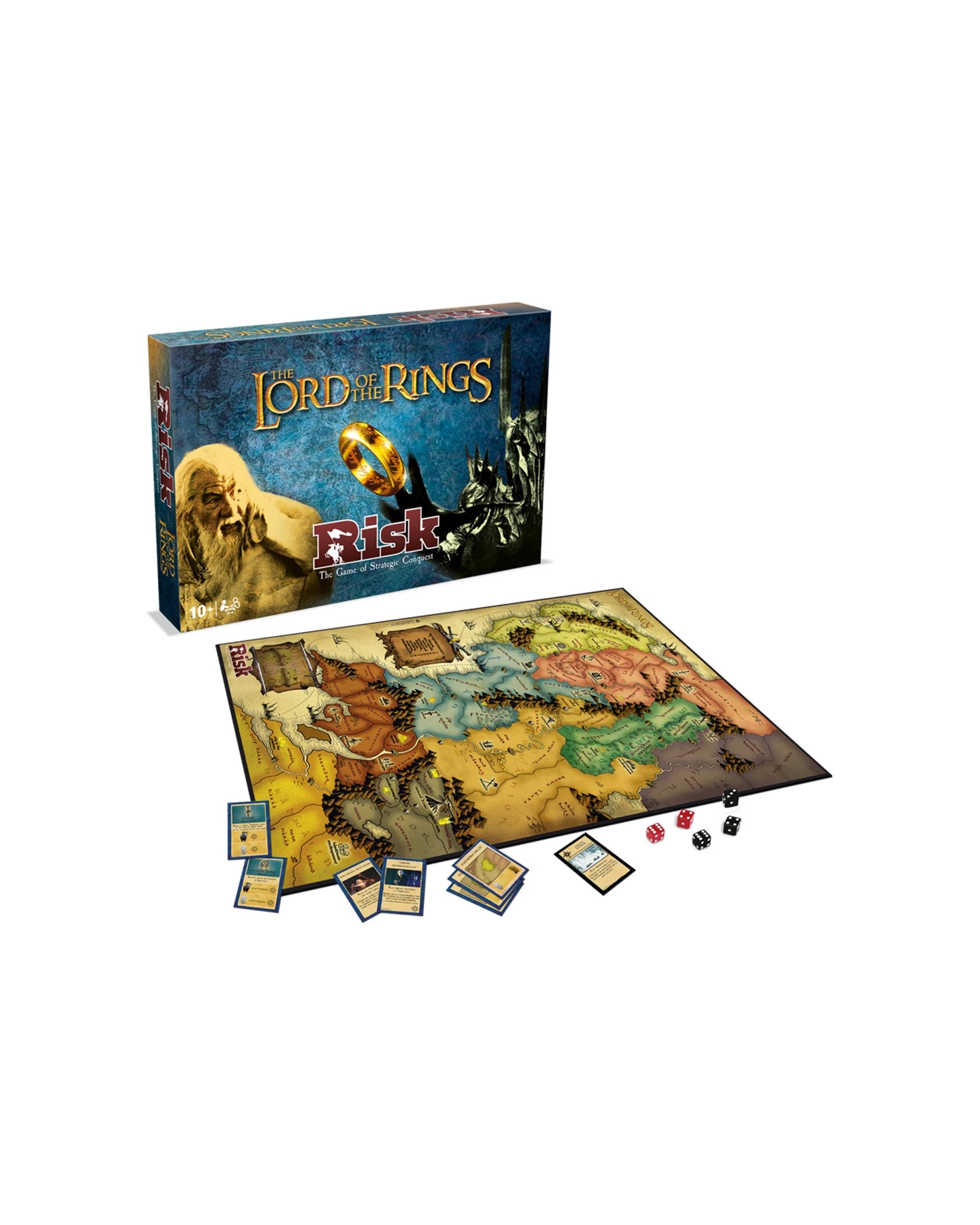 1 RISK Lord of the Rings Adult Party Tabletop Themed Board Game Strategic - Multi, 1 of 3