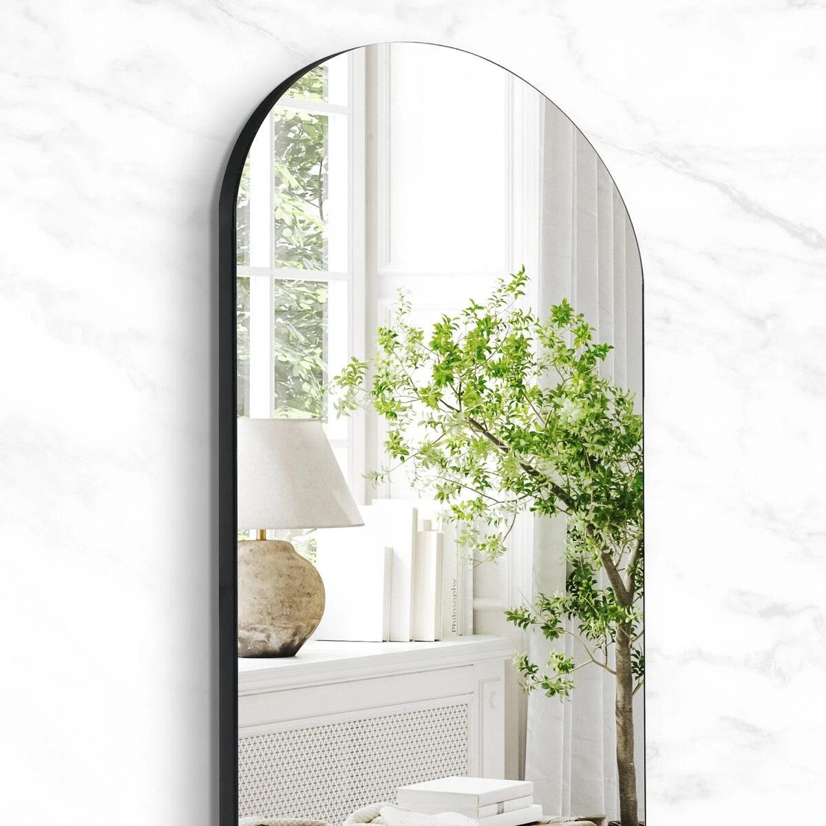 3 LUXSUITE Arch Full Length Mirror Body Free Standing Hanging Floor Leaning for Bedroom Hallway Removable Stand Aluminium, 3 of 7