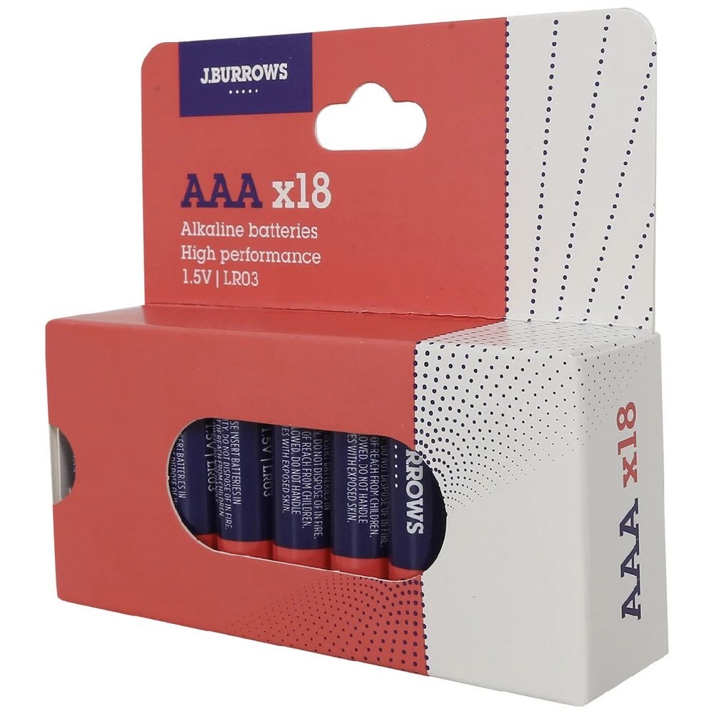 2 J.Burrows AAA Batteries 18 Pack, 2 of 6