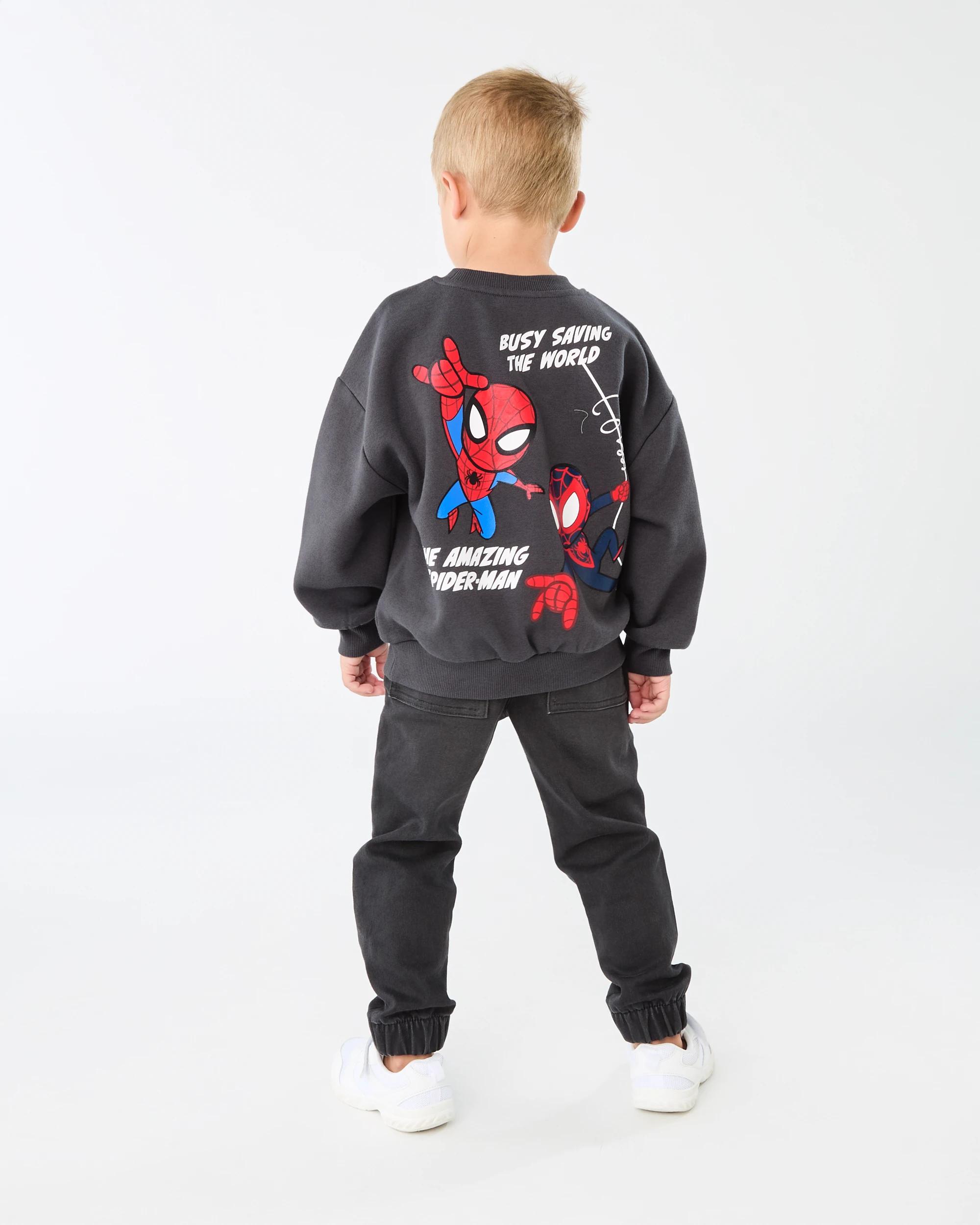 8 Spider-Man License Print Crew Neck Sweatshirt Spiderman, 8 of 8