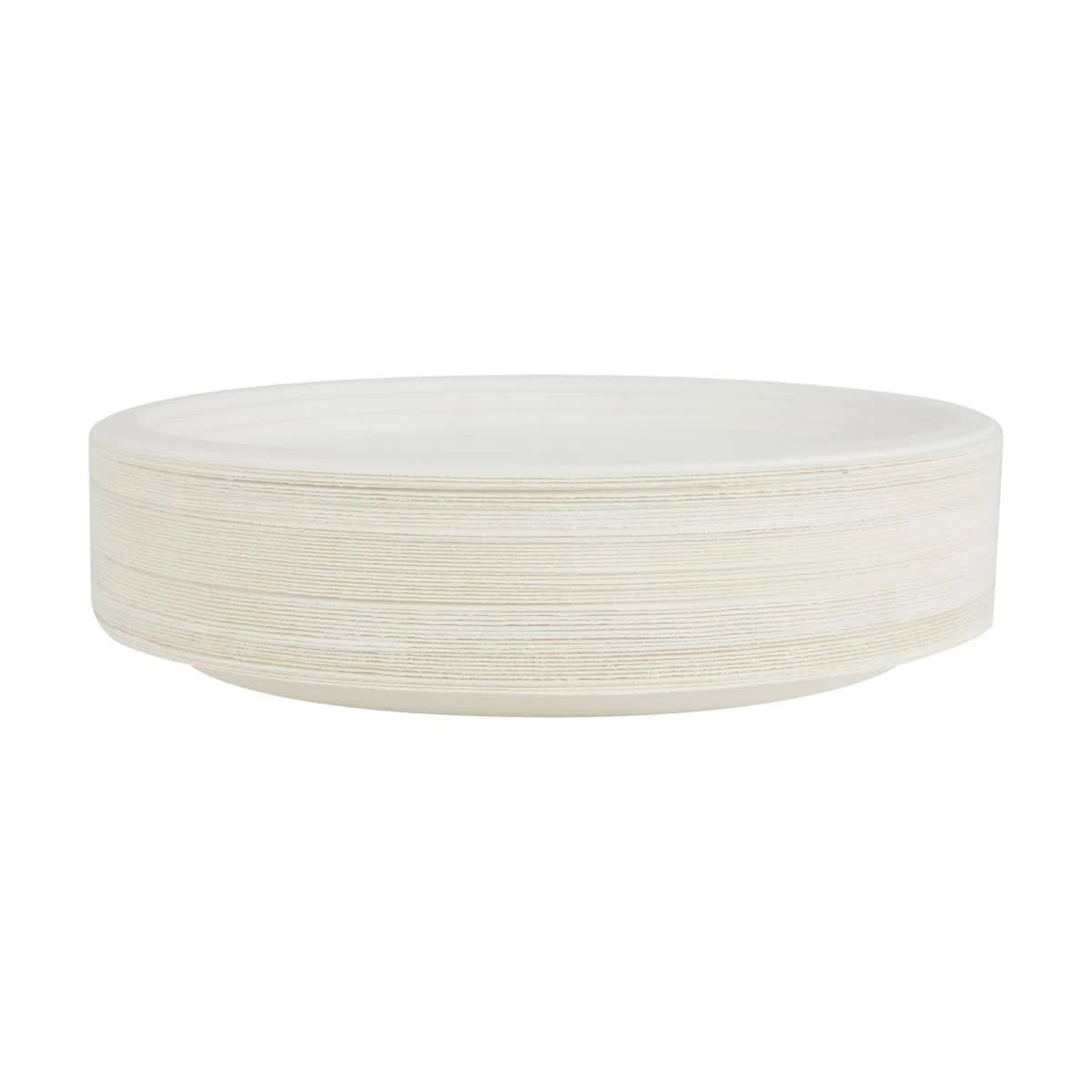 3 50 Pack Sugarcane Pulp Oval White Plates, 3 of 5