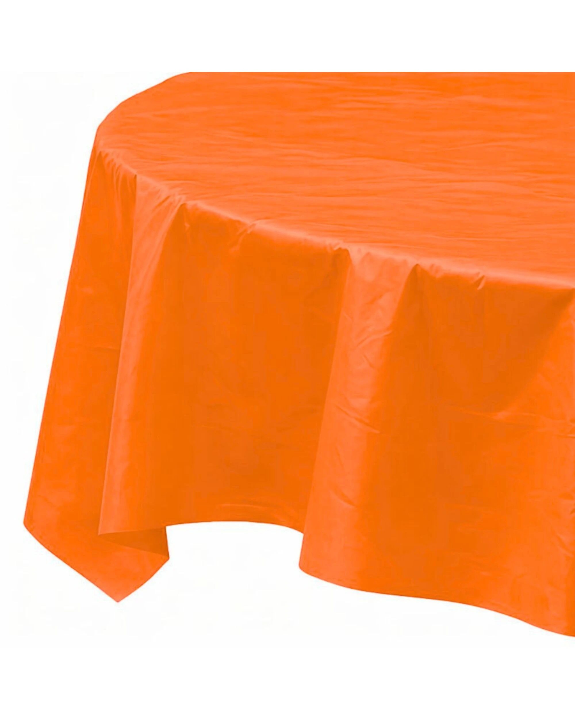 Unique Round Plastic Tablecloth - Orange - Kmart