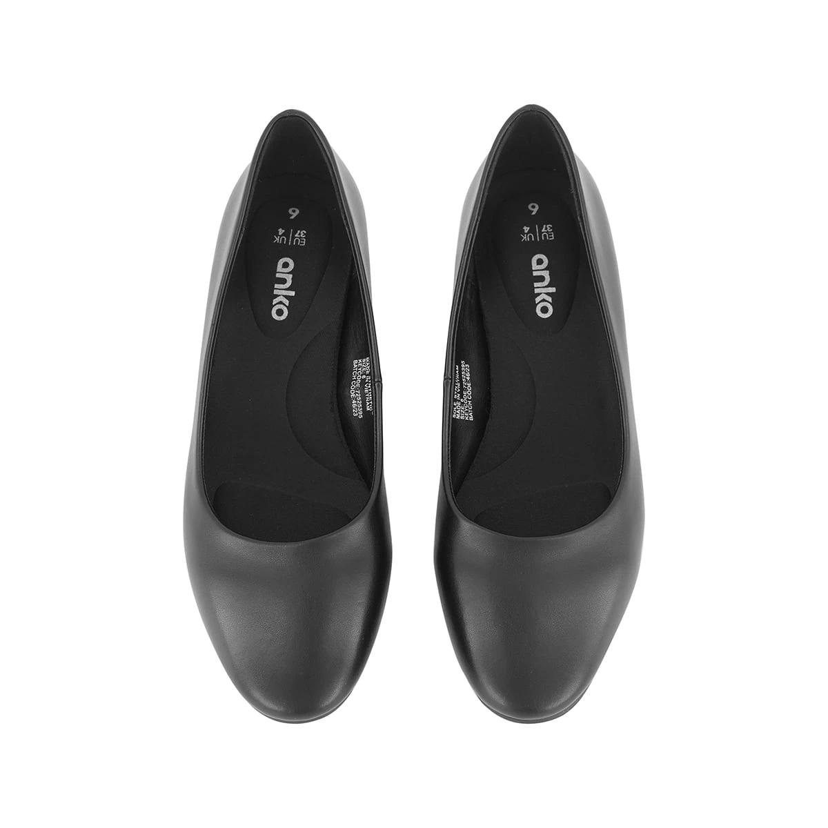 4 Court Wedge Comfort Pumps Black, 4 of 5