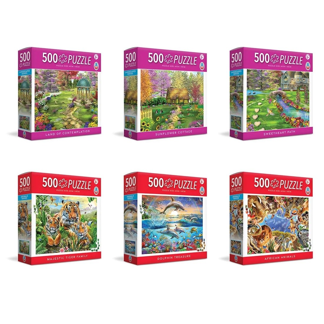 1 500 Piece Arrow Animals Puzzle - Assorted, 1 of 8