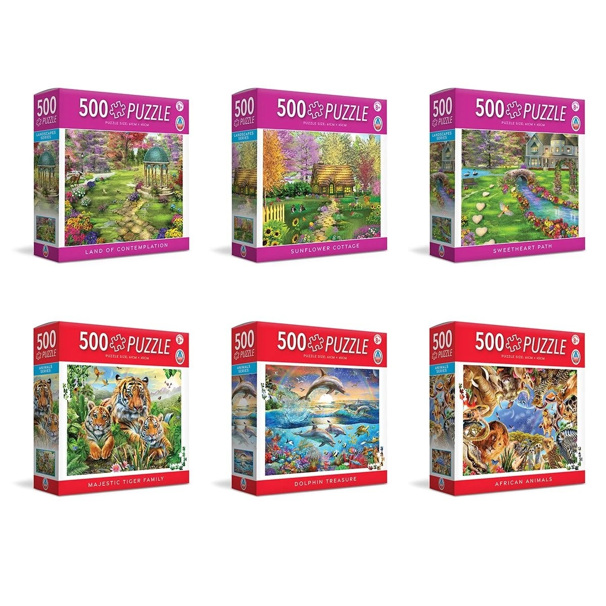 1 500 Piece Arrow Animals Puzzle - Assorted, 1 of 8