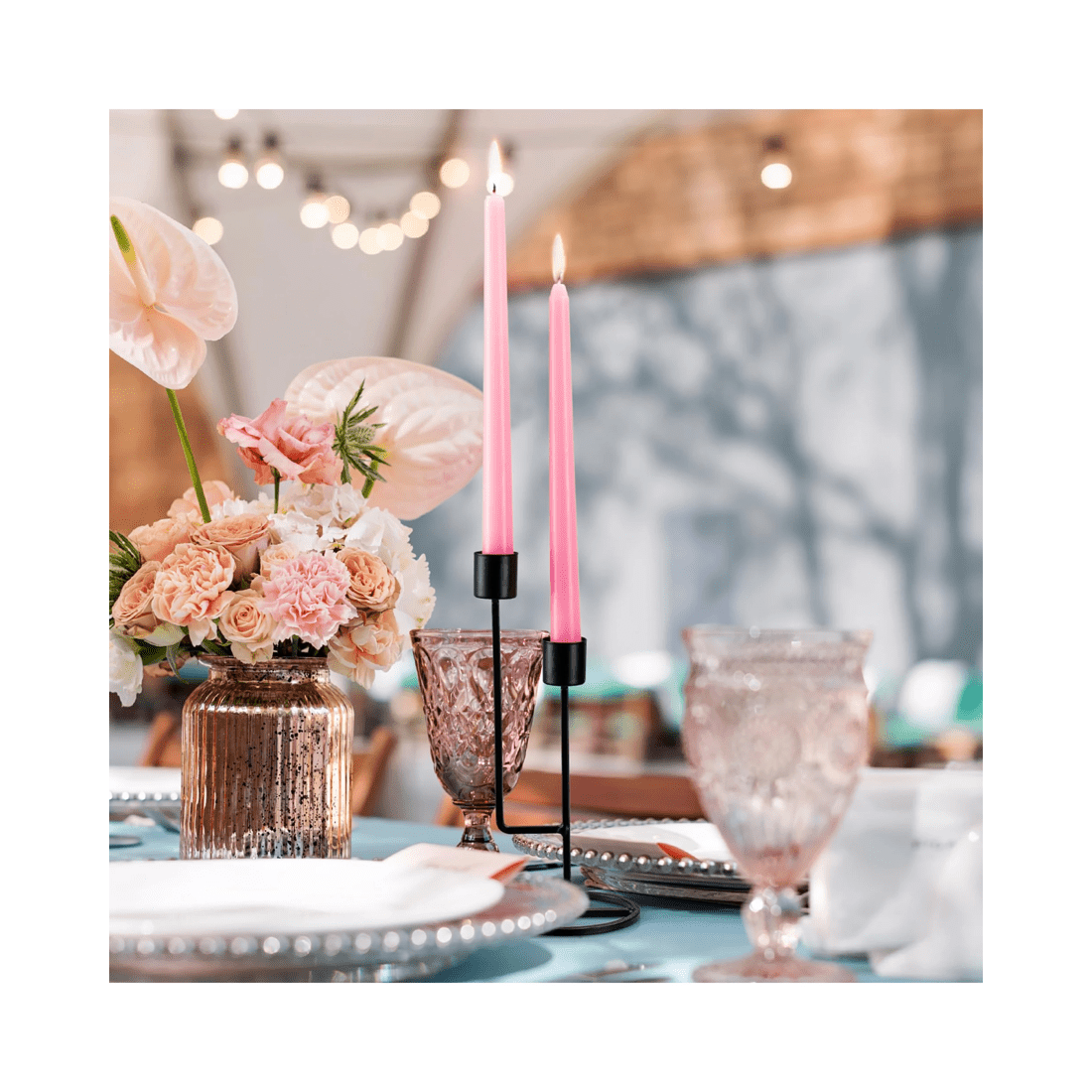 3 BR Home Tapered Dinner Candles, Unscented, 25cm Pack of 144, 3 of 8