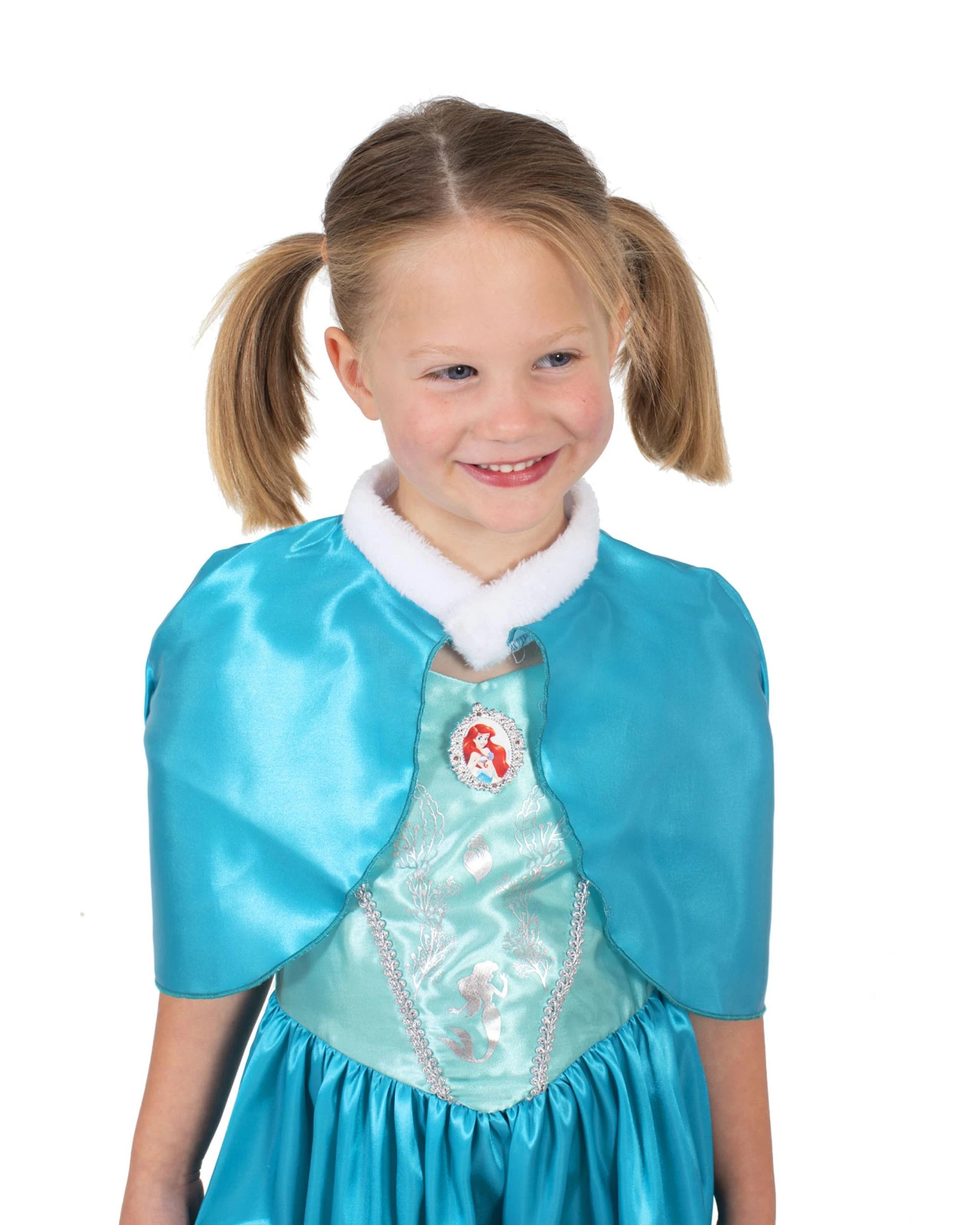 3 Disney Princess Ariel Deluxe Cloak Child Costume Size 6-8 Years, 3 of 4