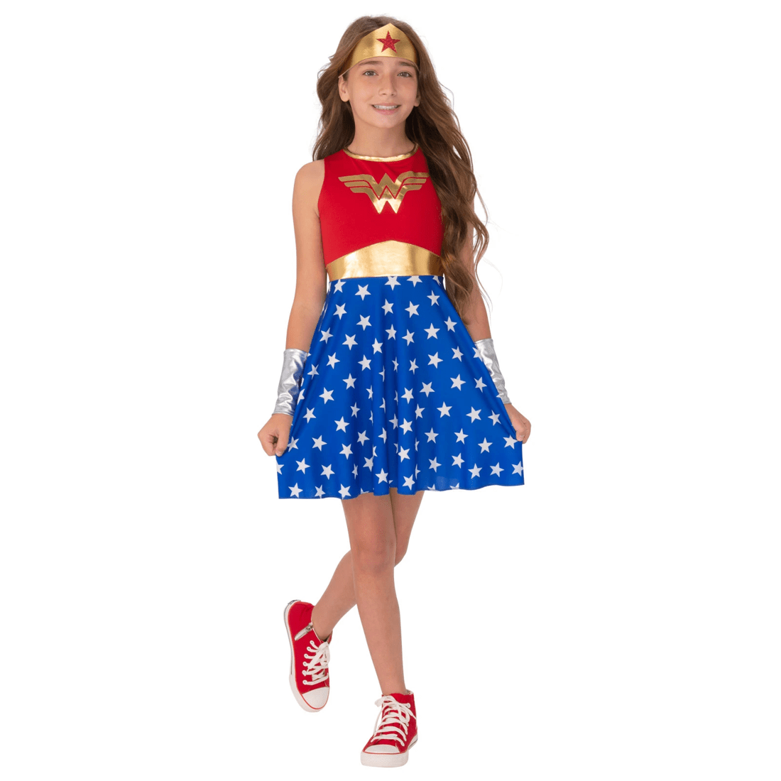1 DC Comics Wonder Woman Child Costume - Ages 4-6, 1 of 5