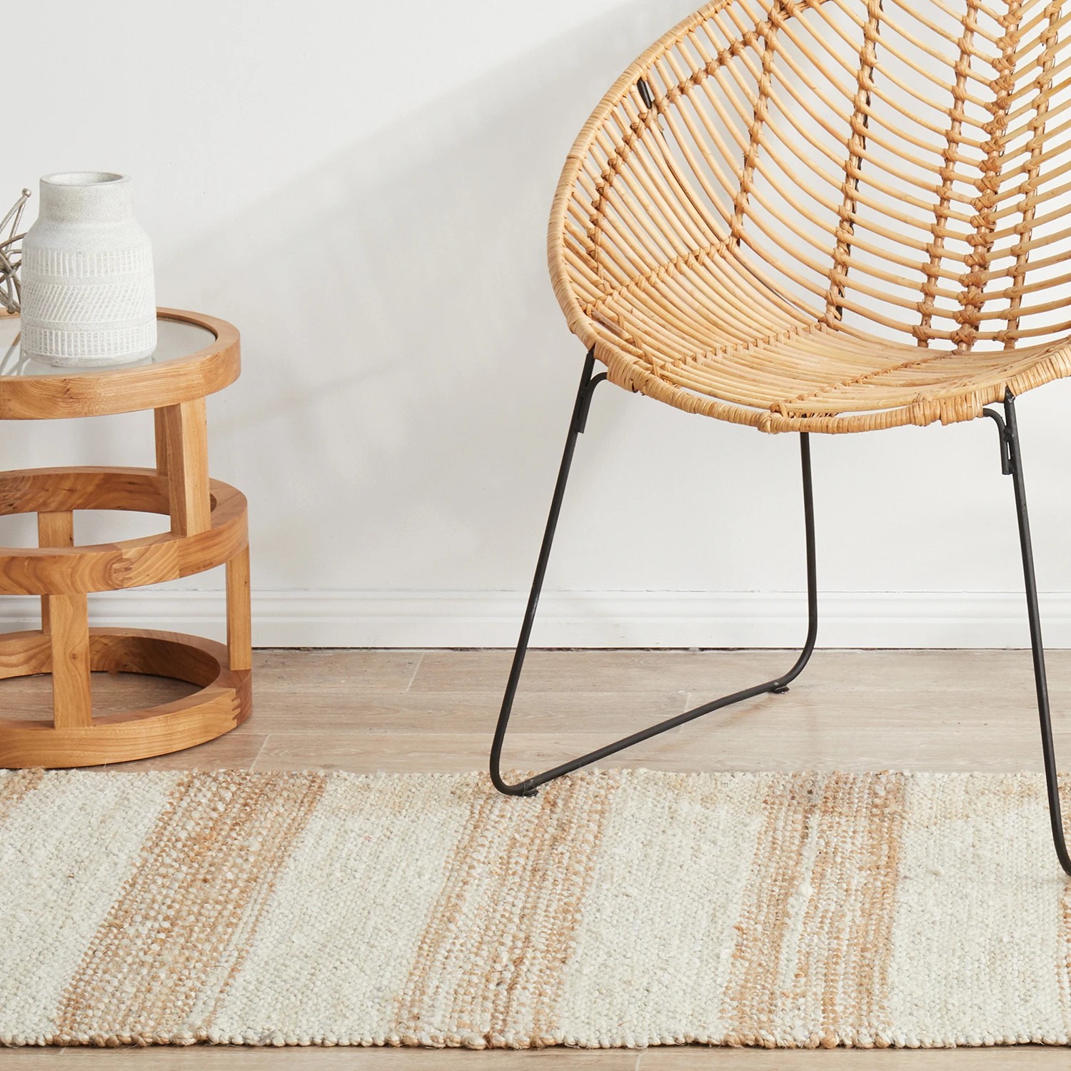 4 Common Ground Rugs Noosa 555 400x80cm Runner - Large Hand Braided Jute Rug - Natural, 4 of 8