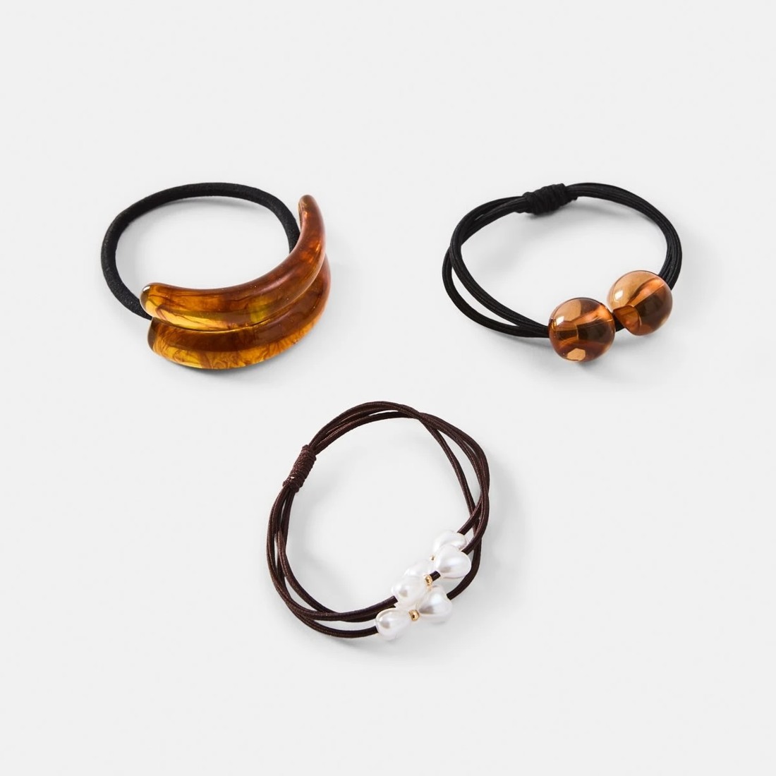 1 3 Pack Acrylic Hair Ties, 1 of 4