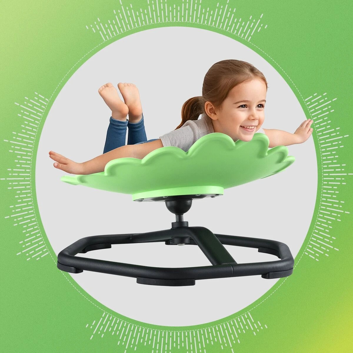 5 AUSWAY Kids Sensory Swivel Chair Spinning Seat Toddler, 5 of 7