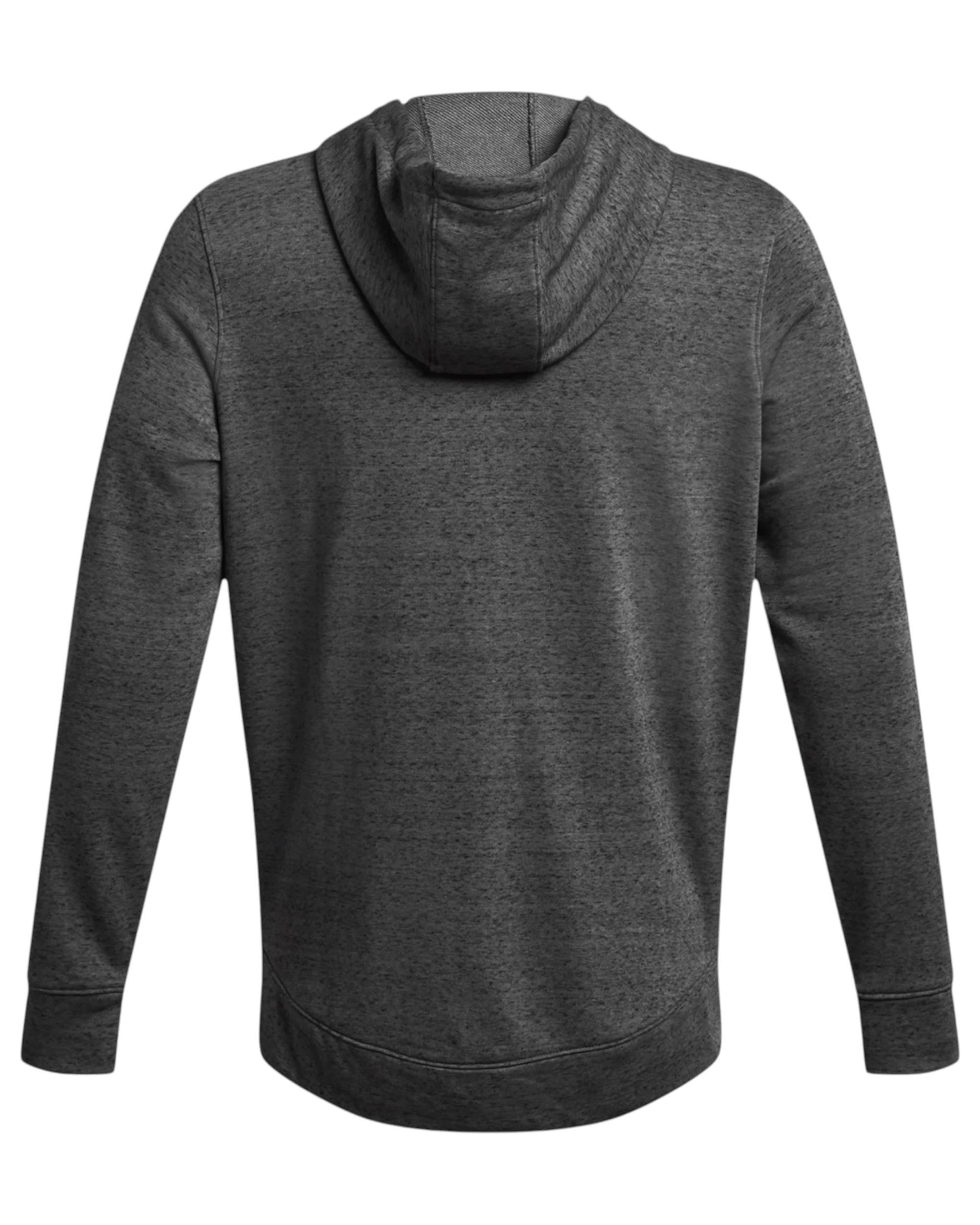 4 Under Armour Mens Rival Terry Full Zip Castlerock/ White Jacket CASTLEROCK, 4 of 4