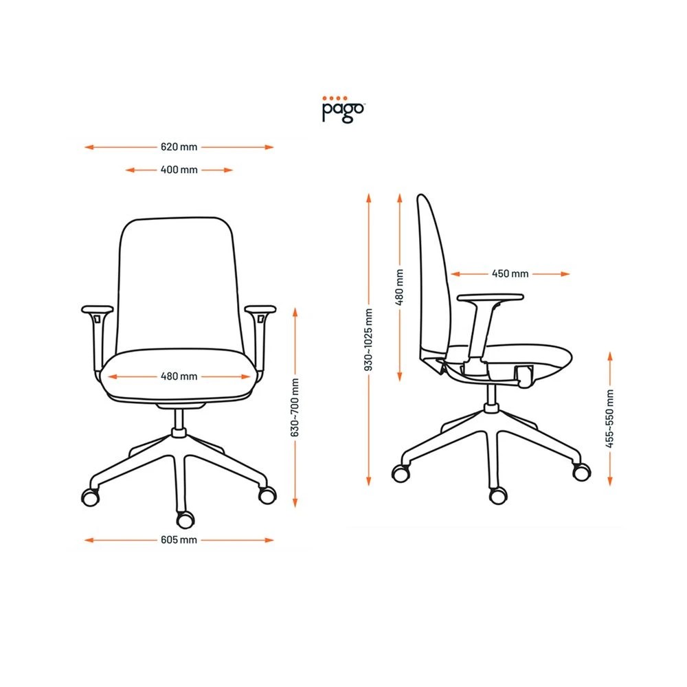 9 Pago Nest Home Office Ergonomic Medium Back Chair Pink Ergonomic Chairs and Desk Chairs, 9 of 10