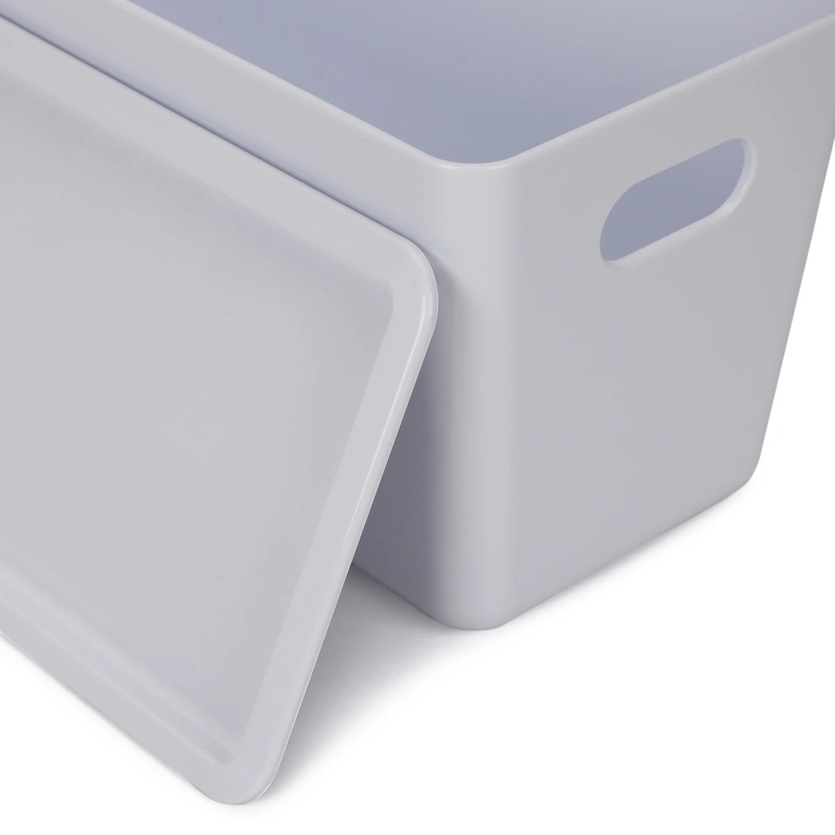 4 5L Smooth and Shiny Plastic Tub - White, 4 of 7
