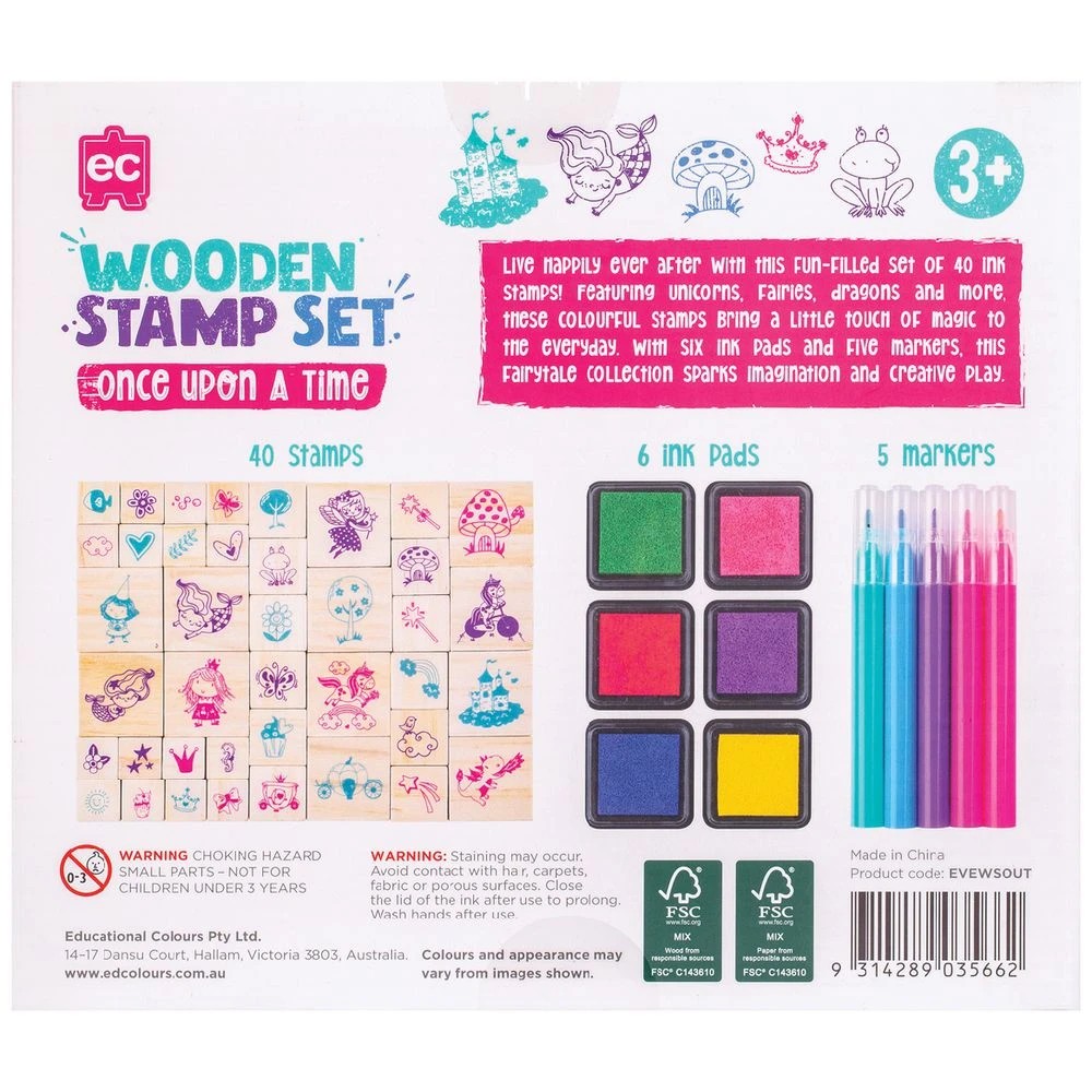 4 Wooden Stamp Set  51pc Once Upon A Time, 4 of 4