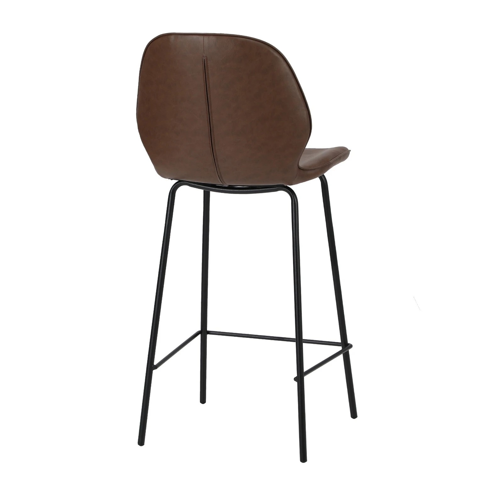 7 Oikiture 4PCS Bar Stools Kitchen Counter Chair Metal - Brown, 7 of 9