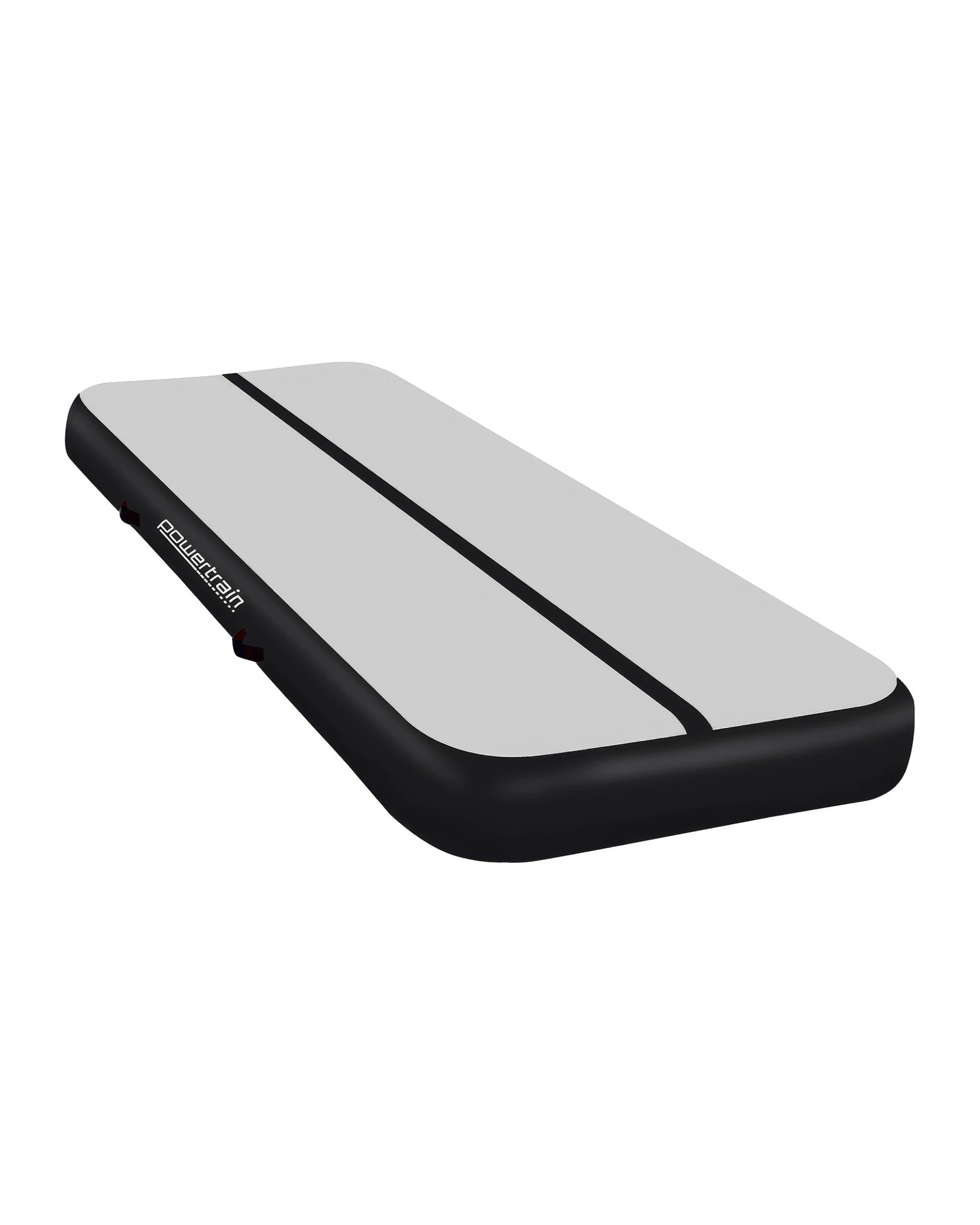 1 Powertrain 4M x 2M 20cm Air Track Gymnastics Tumbling Airtrack Exercise Yoga Mat Balance Beam Inflatable - Black, 1 of 5