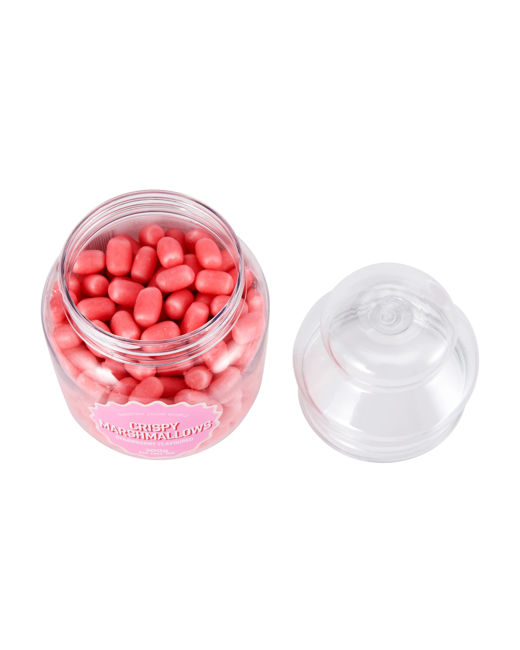 3 Strawberry Flavoured Crispy Marshmallows Jar 300g, 3 of 5