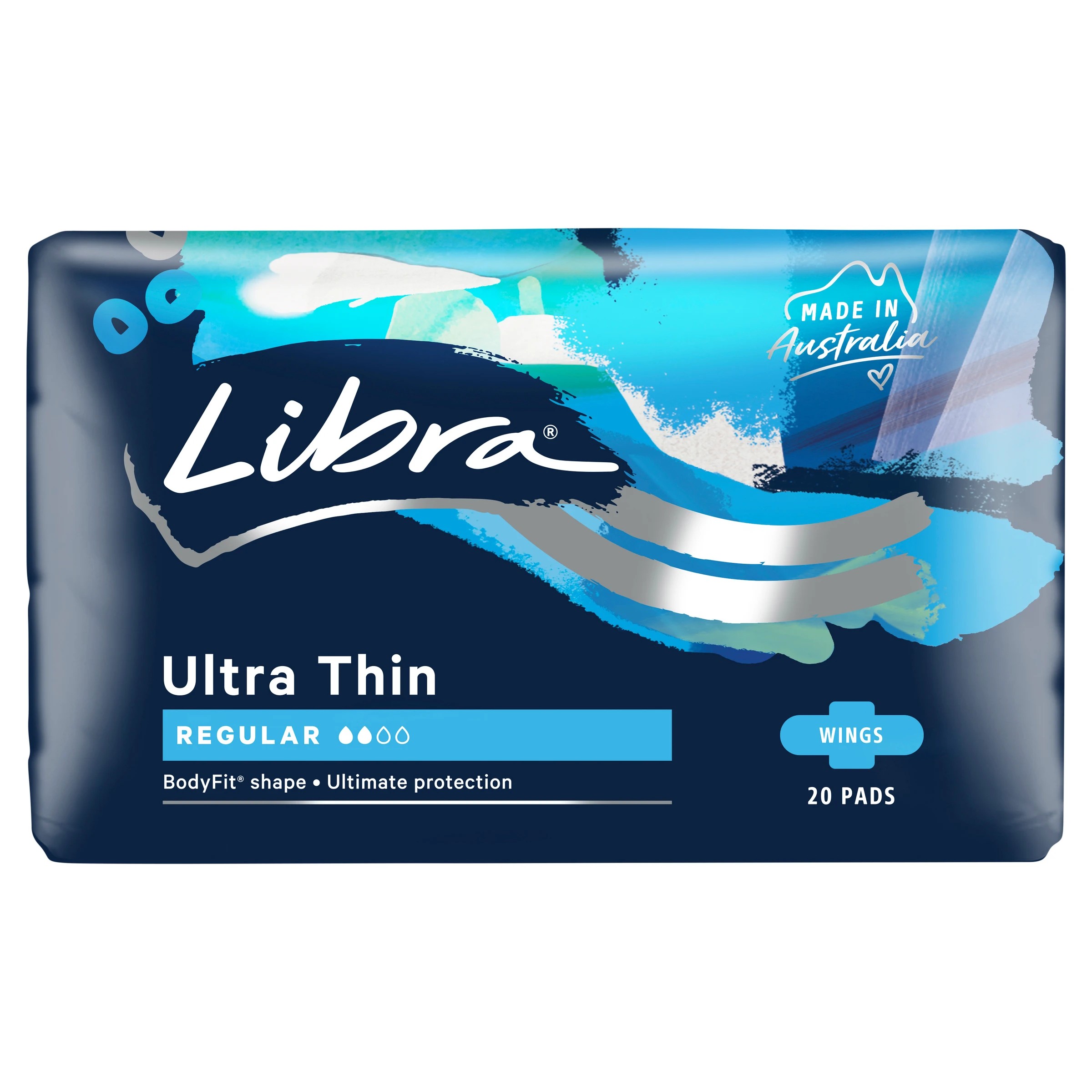 2 Libra 20 Pack Ultra Thin Regular Pads, 2 of 3