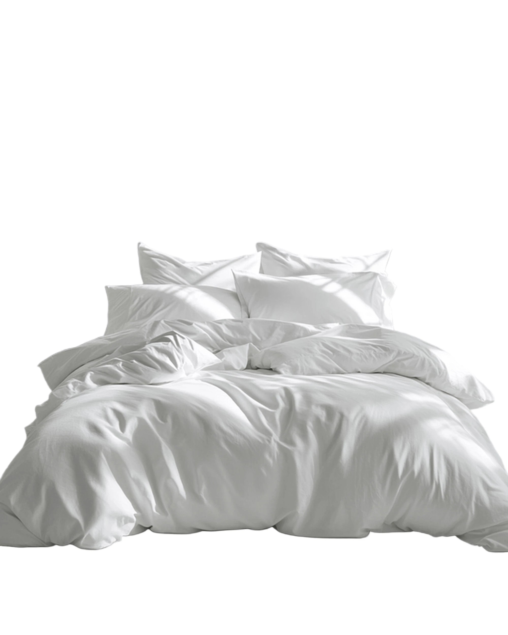 1 Amsons Quilt Cover Set - Single Bed - White, 1 of 6