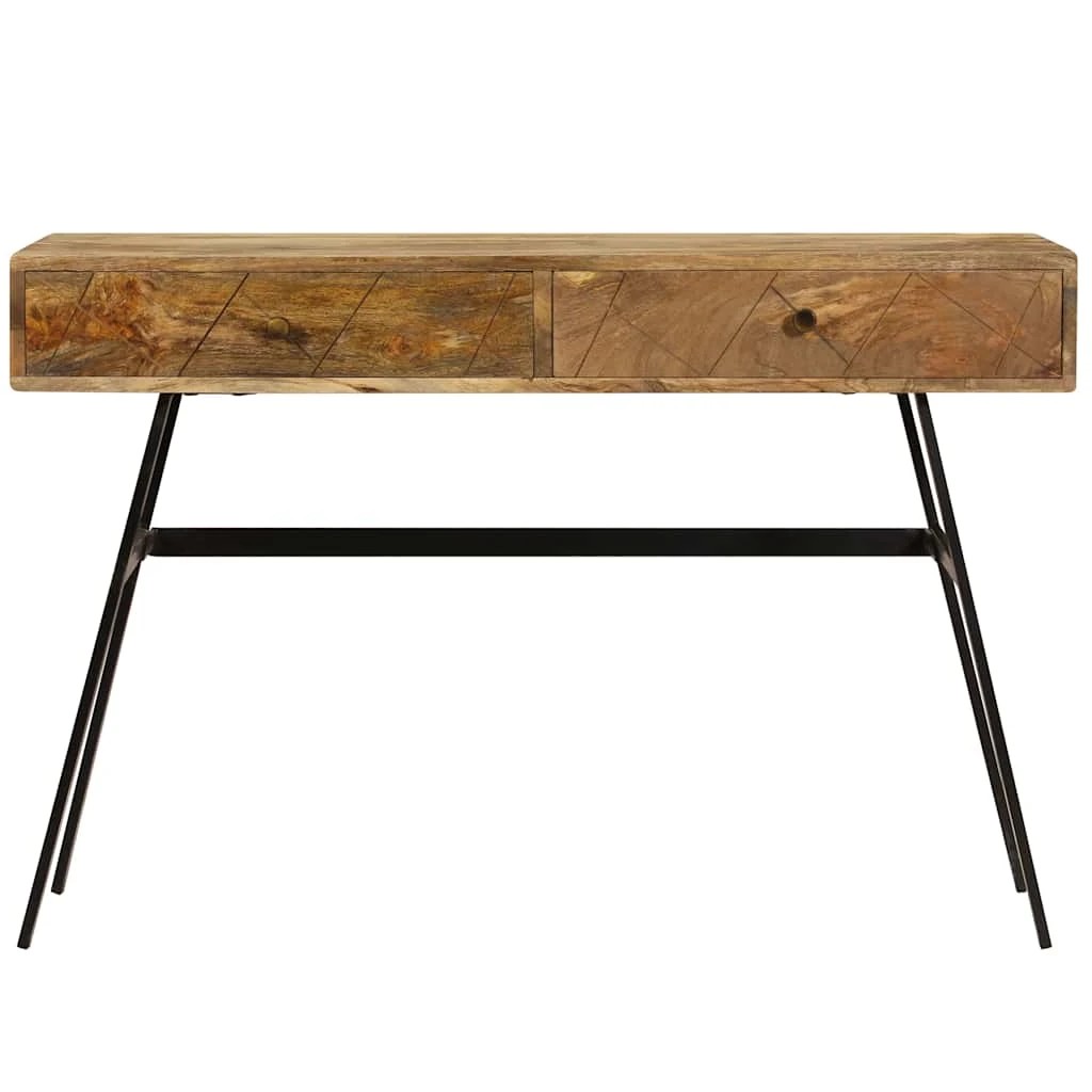 3 vidaXL Desk Ample Storage - Brown, 3 of 10