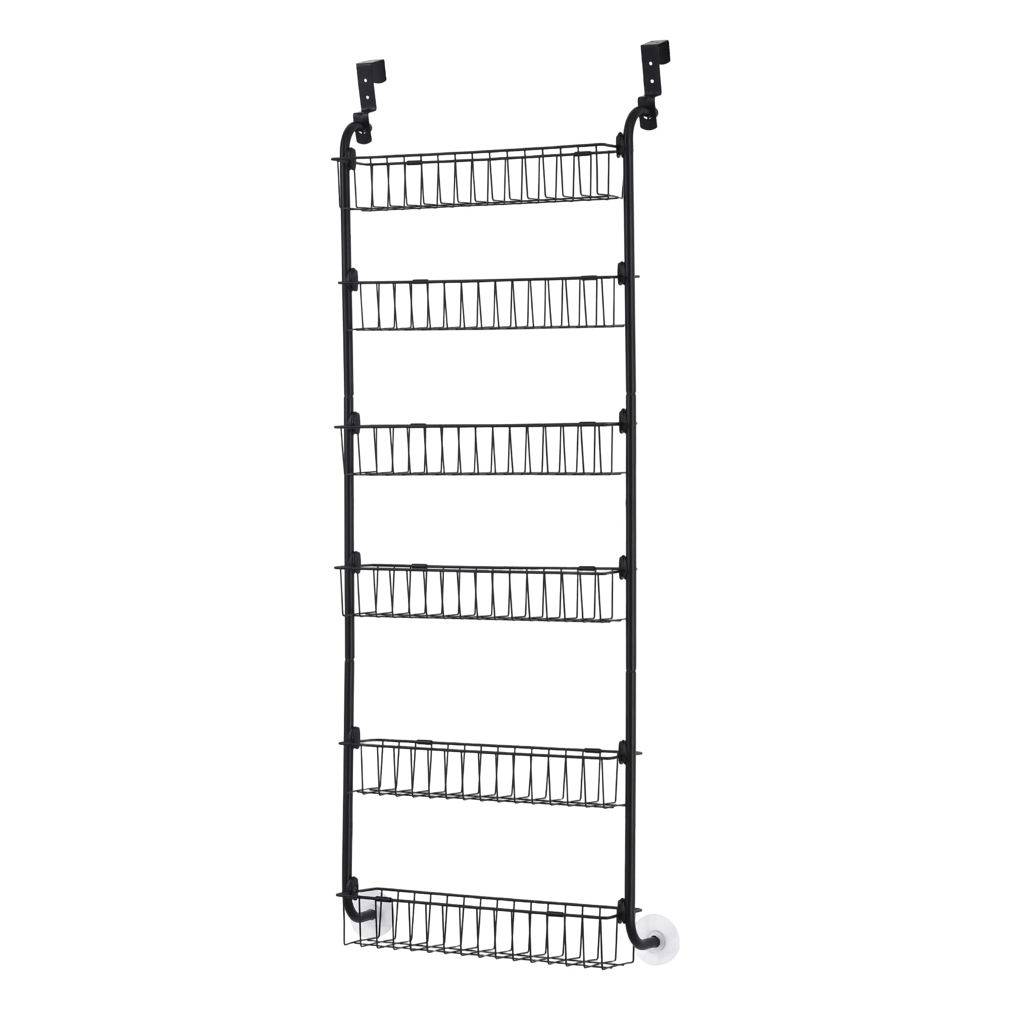 3 Artiss Over Door Storage Organiser 6 Tier Metal - Black, 3 of 9