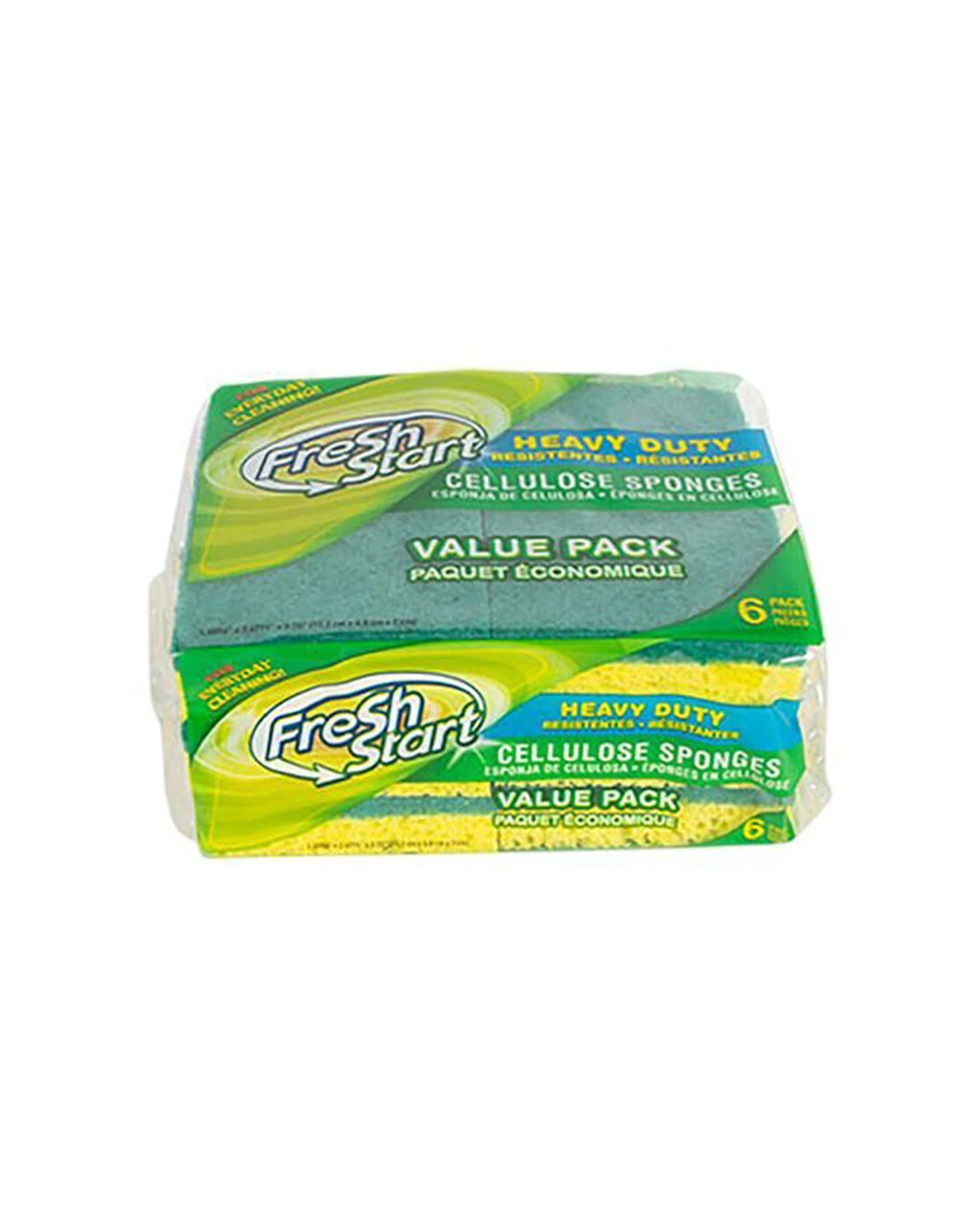 2 Fresh Start 5x 6pc Heavy Duty Cellulose Dishwashing Sponge Scour Pad Value - Multi, 2 of 5