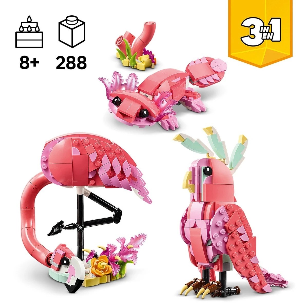 8 LEGO Creator Wild Animals: Pink Flamingo 31170, 8 of 9