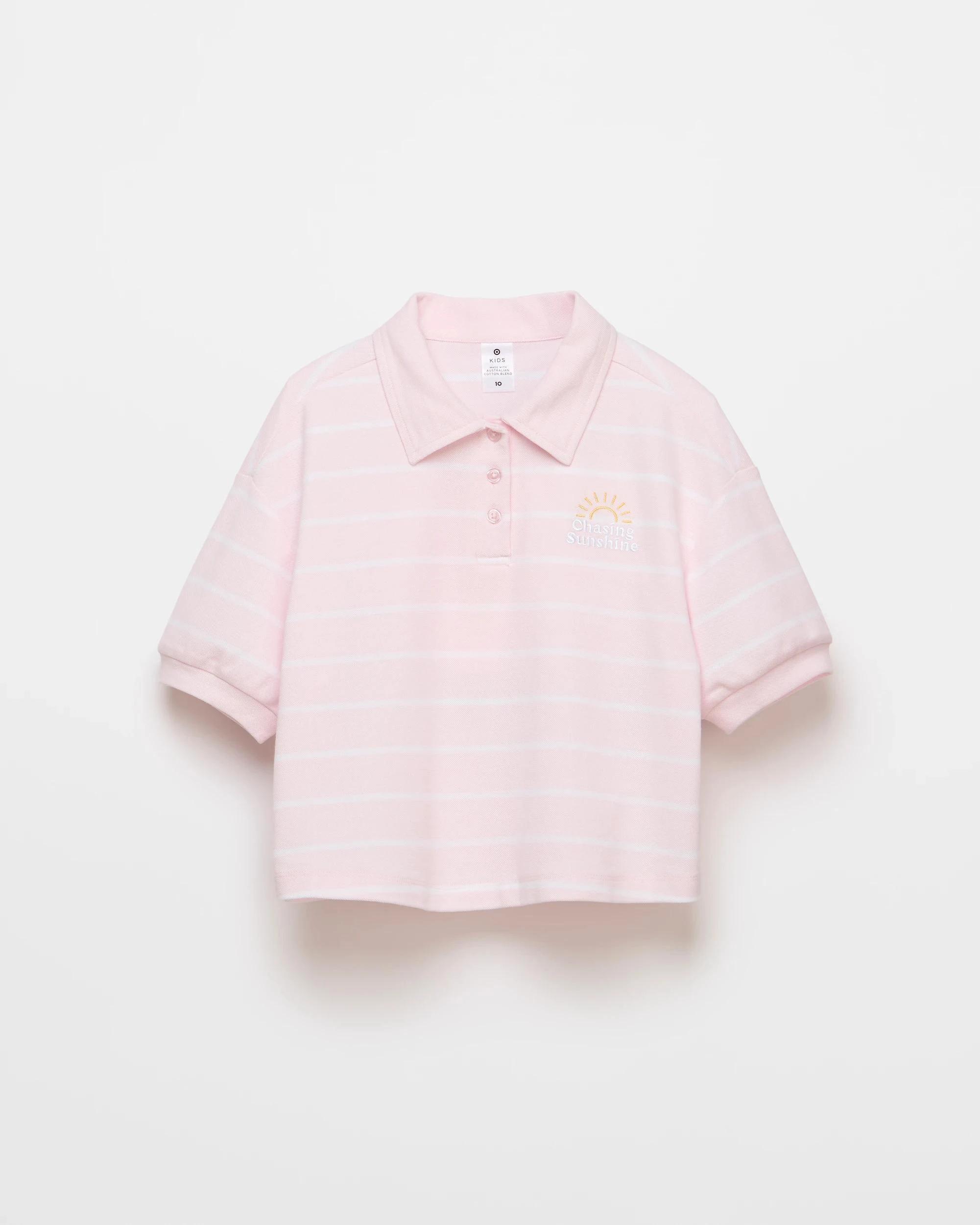 6 Target Australian Cotton Blend Polo Top CRADLE PINK, 6 of 7