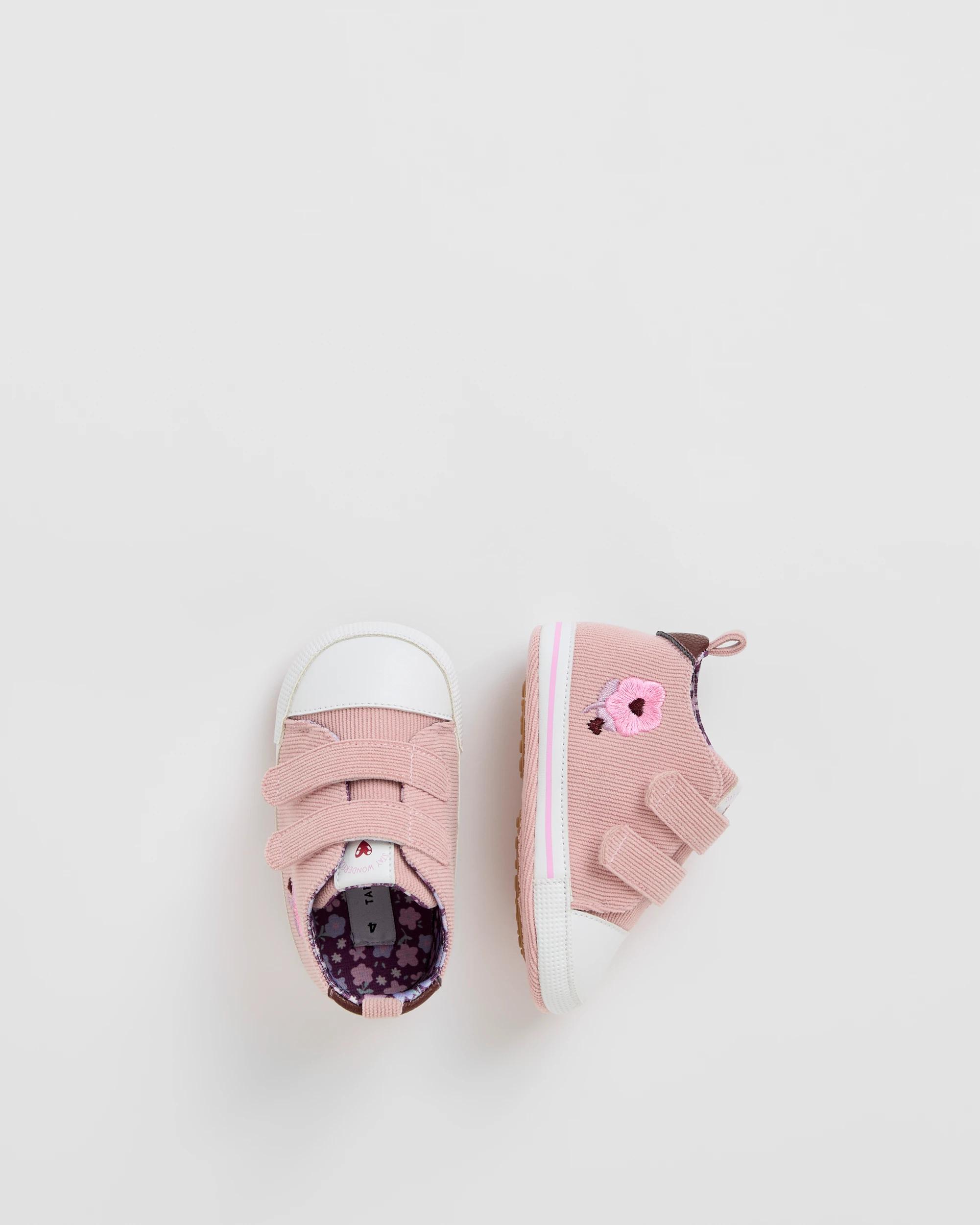 3 Target Baby Pre Walker Embroidered Soft Sole Shoes PINK, 3 of 3