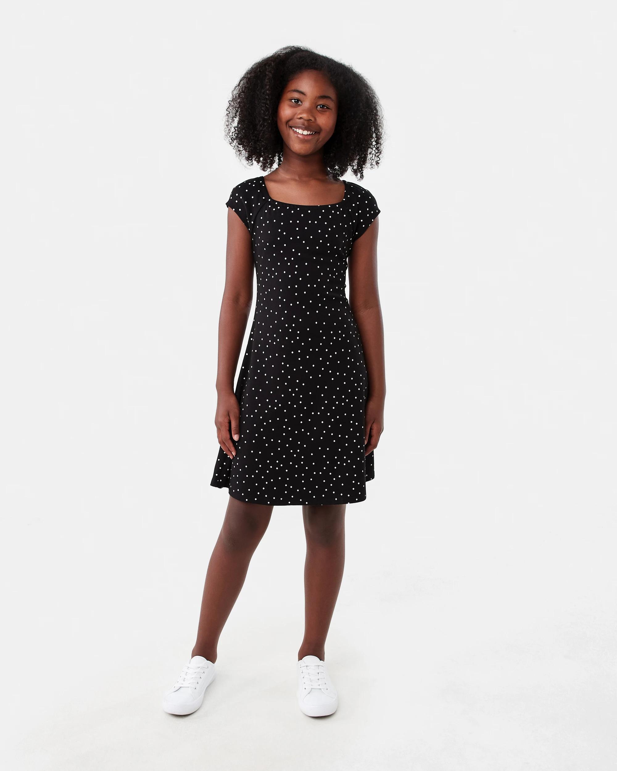 6 Ponte Dress Blck Spots, 6 of 7