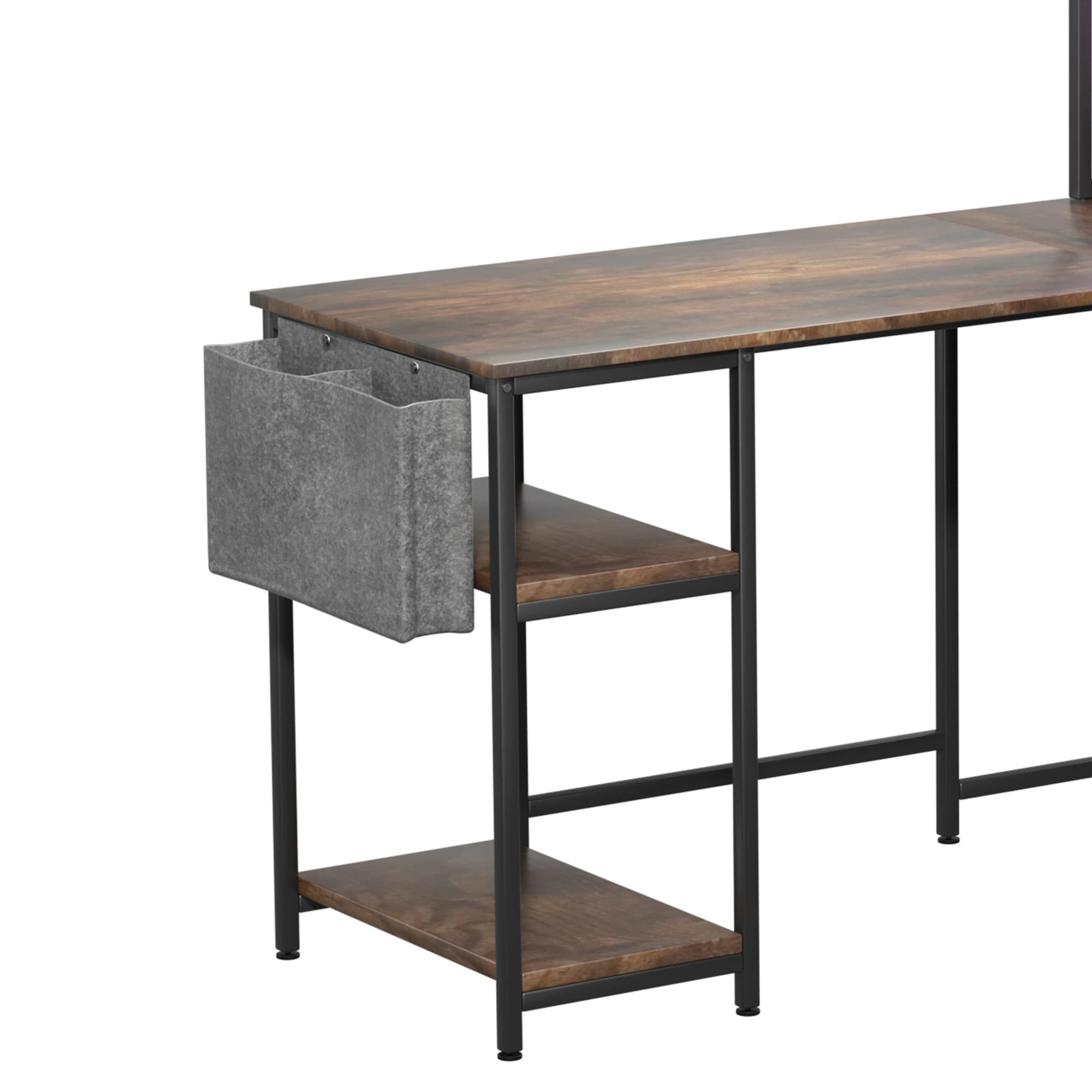 4 Levede L-shaped Led Computer Desk Brown
 - Brown
 - Brown
 - brown, 4 of 4