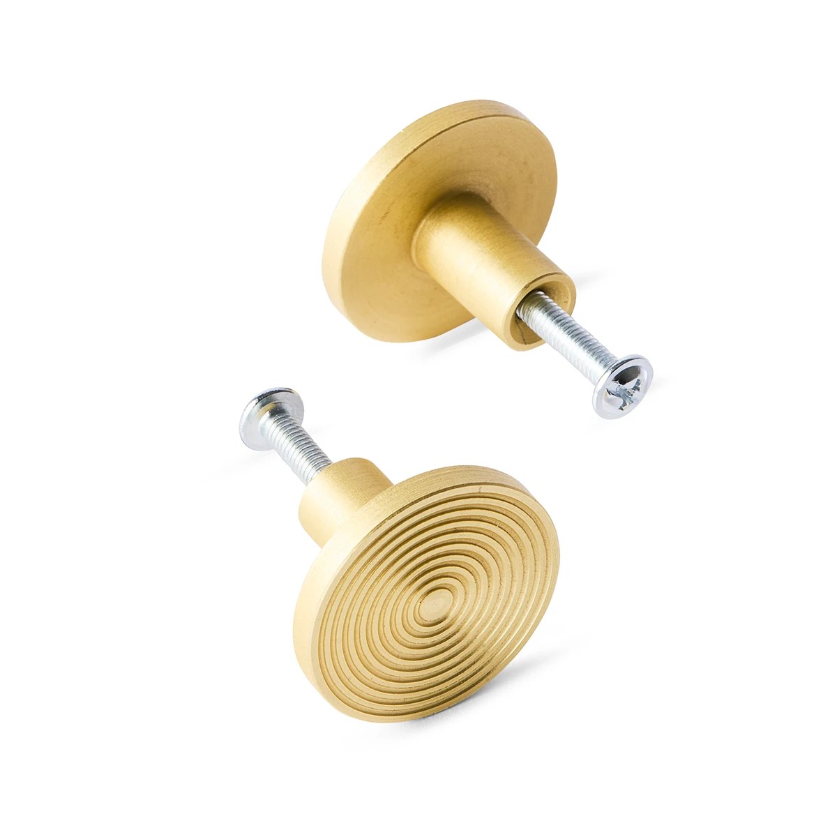 2 2 Pack Linear Round Handles - Gold Look, 2 of 8