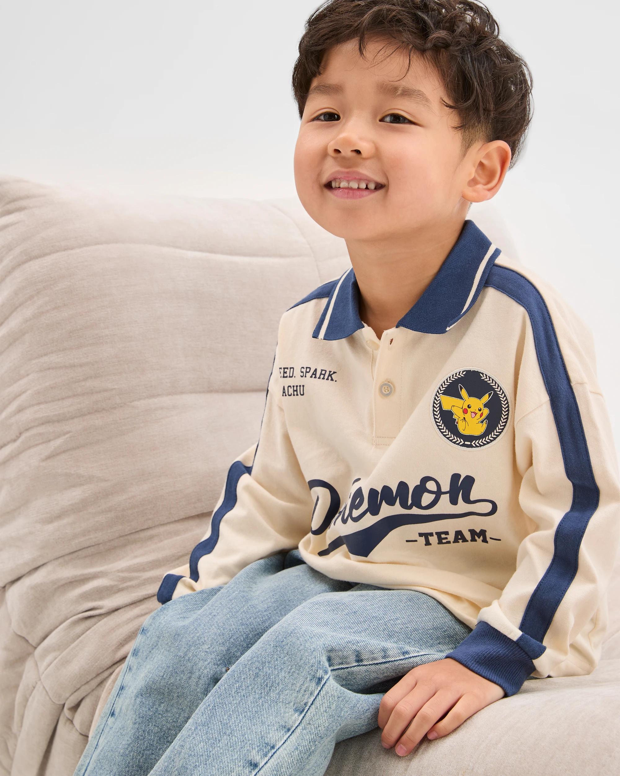 4 Pokemon Rugby Jumper CREAM, 4 of 7