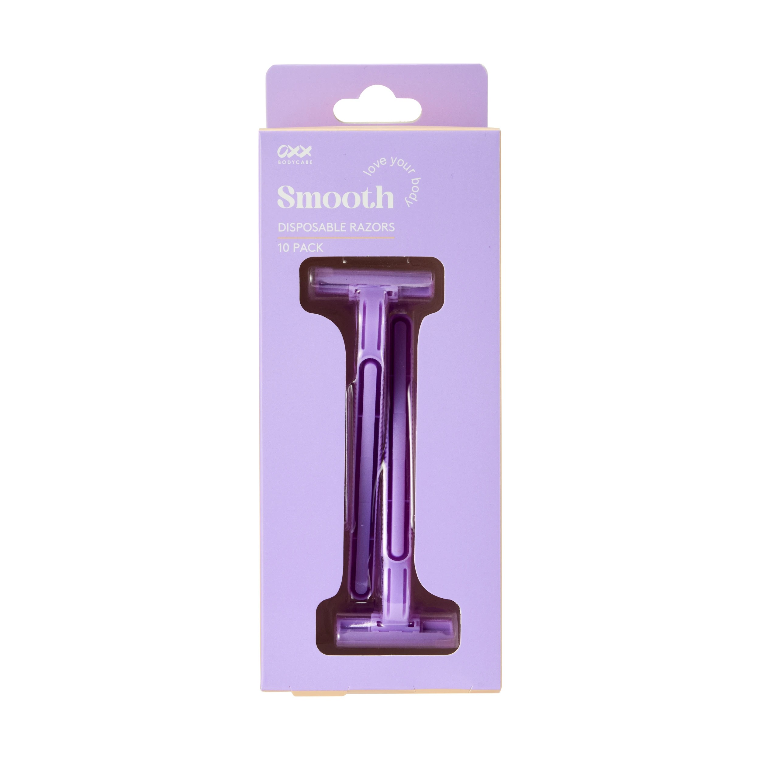 1 OXX Bodycare 10 Pack Smooth Disposable Razors, 1 of 6