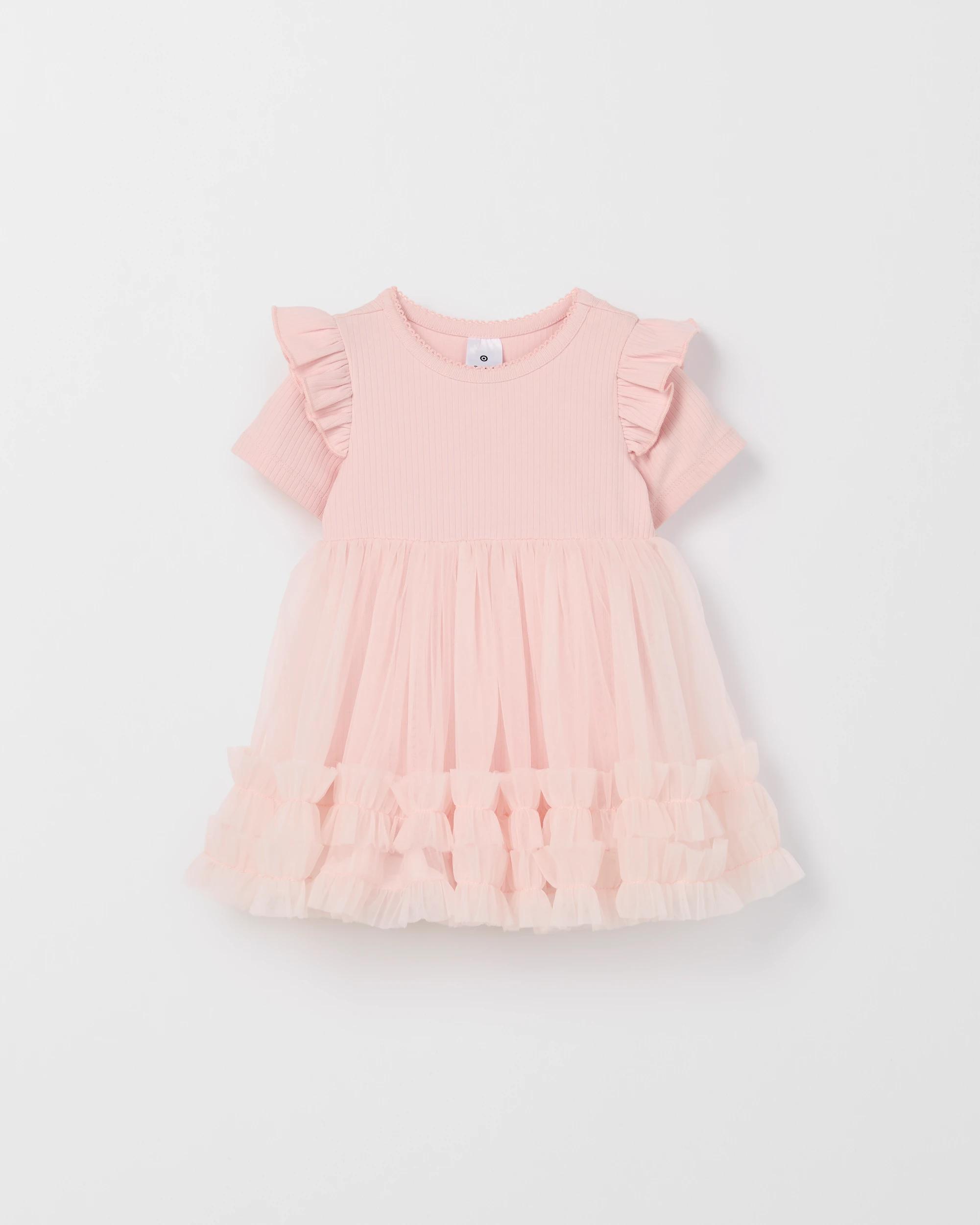4 Target Baby Short Sleeve Tutu Bodysuit Dress PINK BALLET SLIPPER, 4 of 6