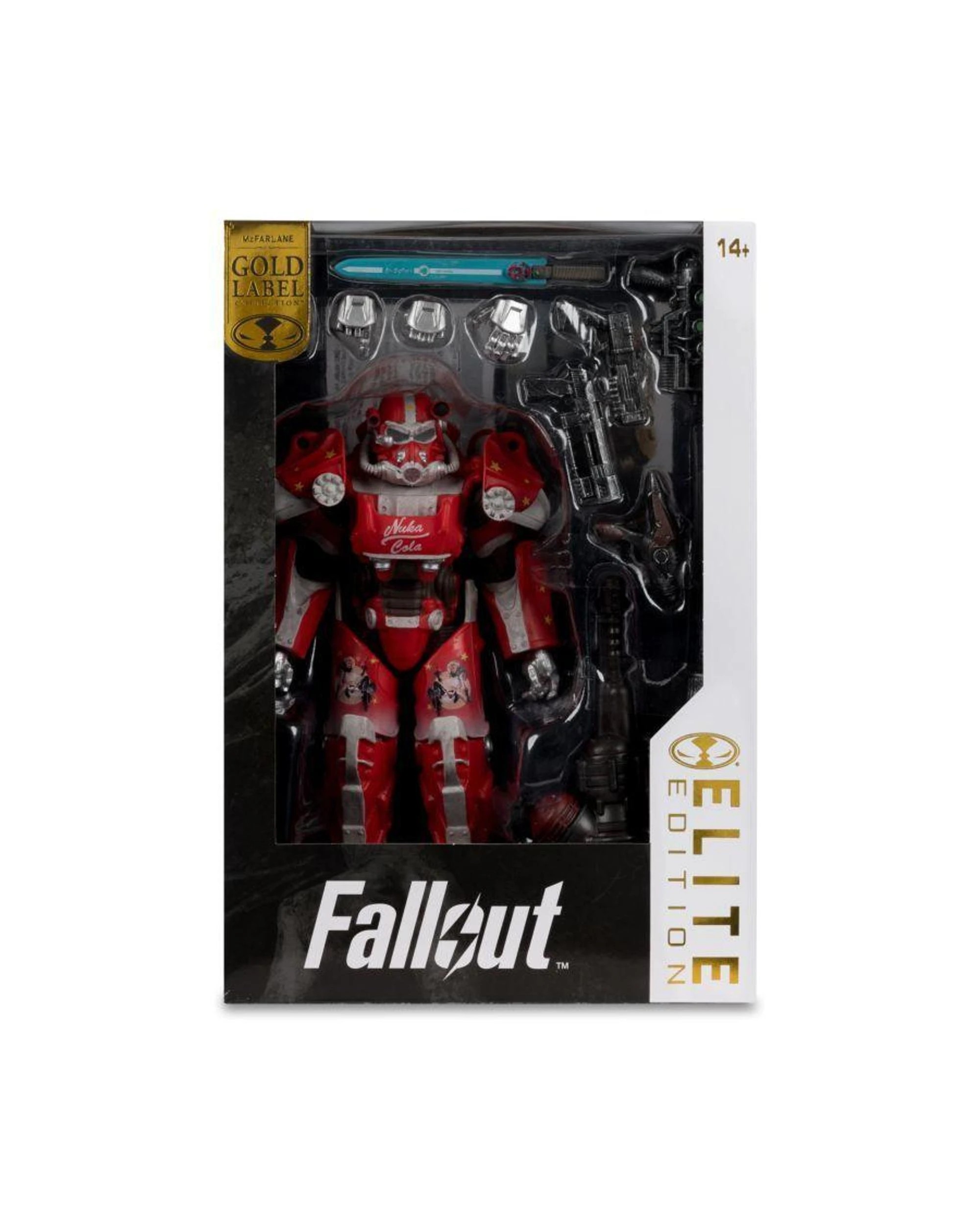 7 McFarlane Fallout 76 Nuka Cola T-60 Elite Edition Gold Label 7 inch Figure, 7 of 9