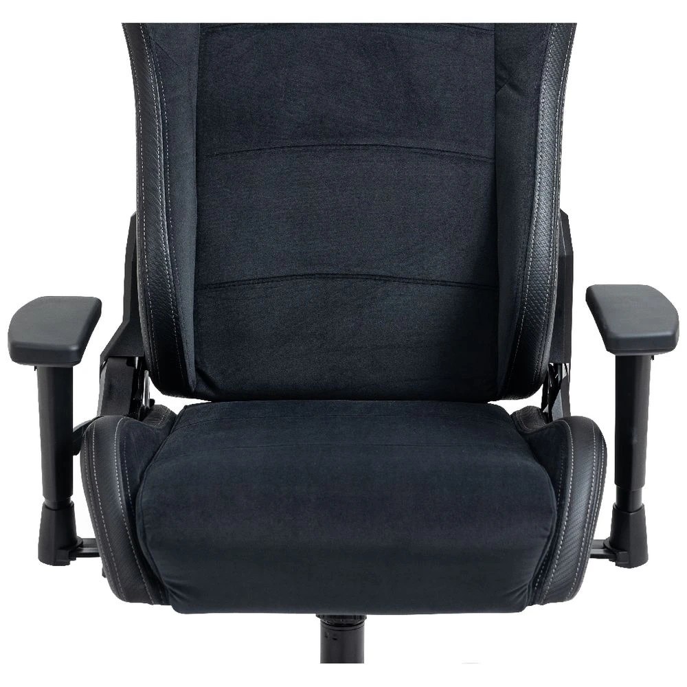 7 Typhoon Viper High-Back Racing Gaming Chair Fabric Black Ergonomic Chairs and Desk Chairs, 7 of 10