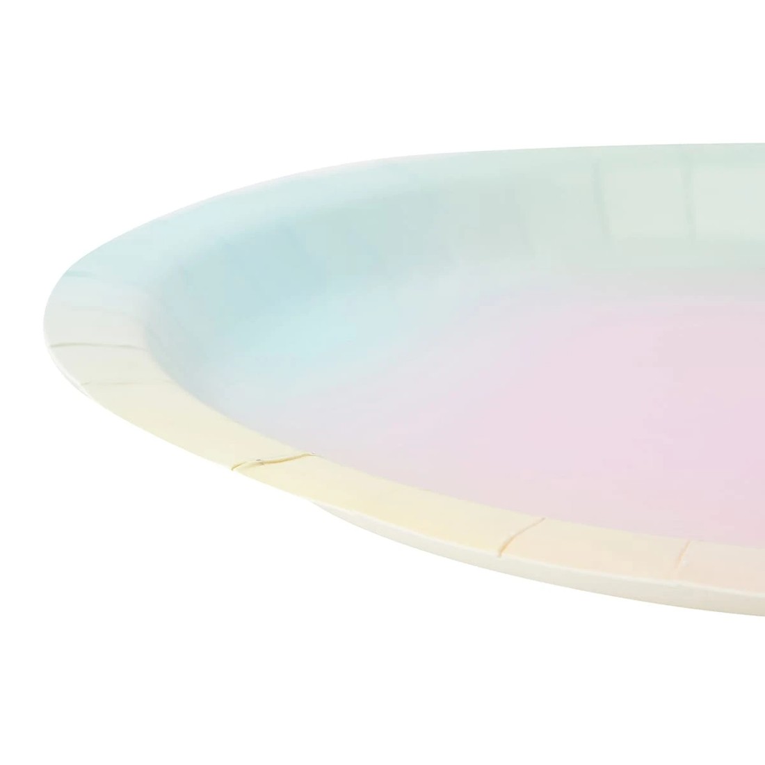 3 16 Pack Pastel Ombre Paper Plates, 3 of 7