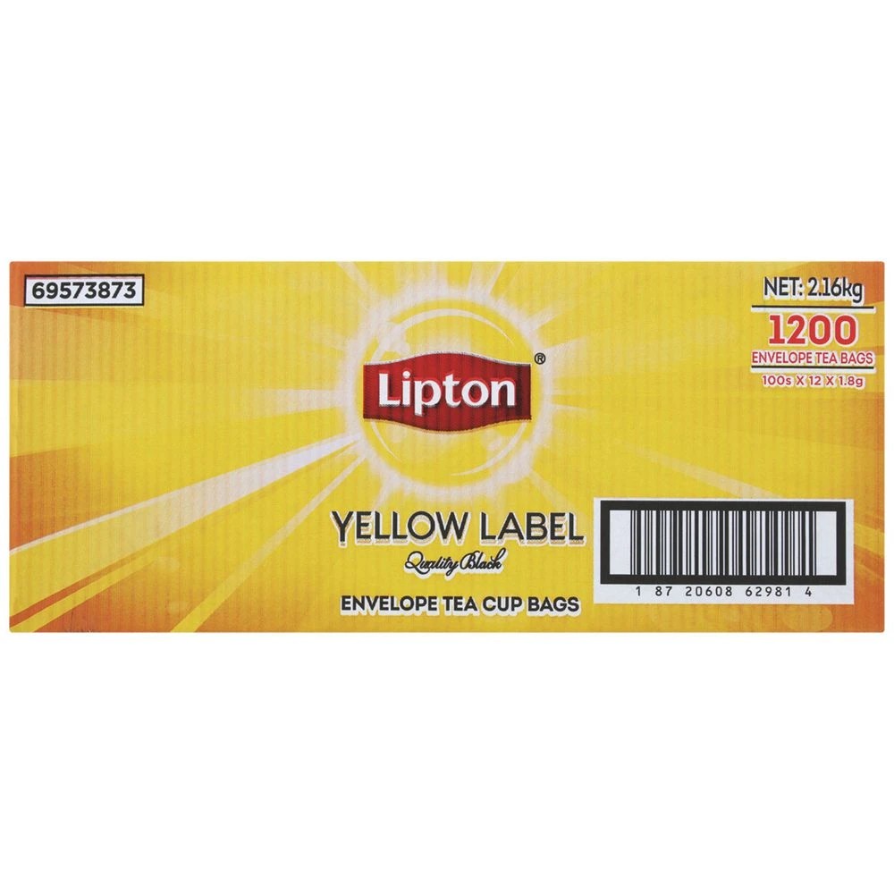 2 Lipton Yellow Label Quality Black Tea Bags 1200 Pack, 2 of 2