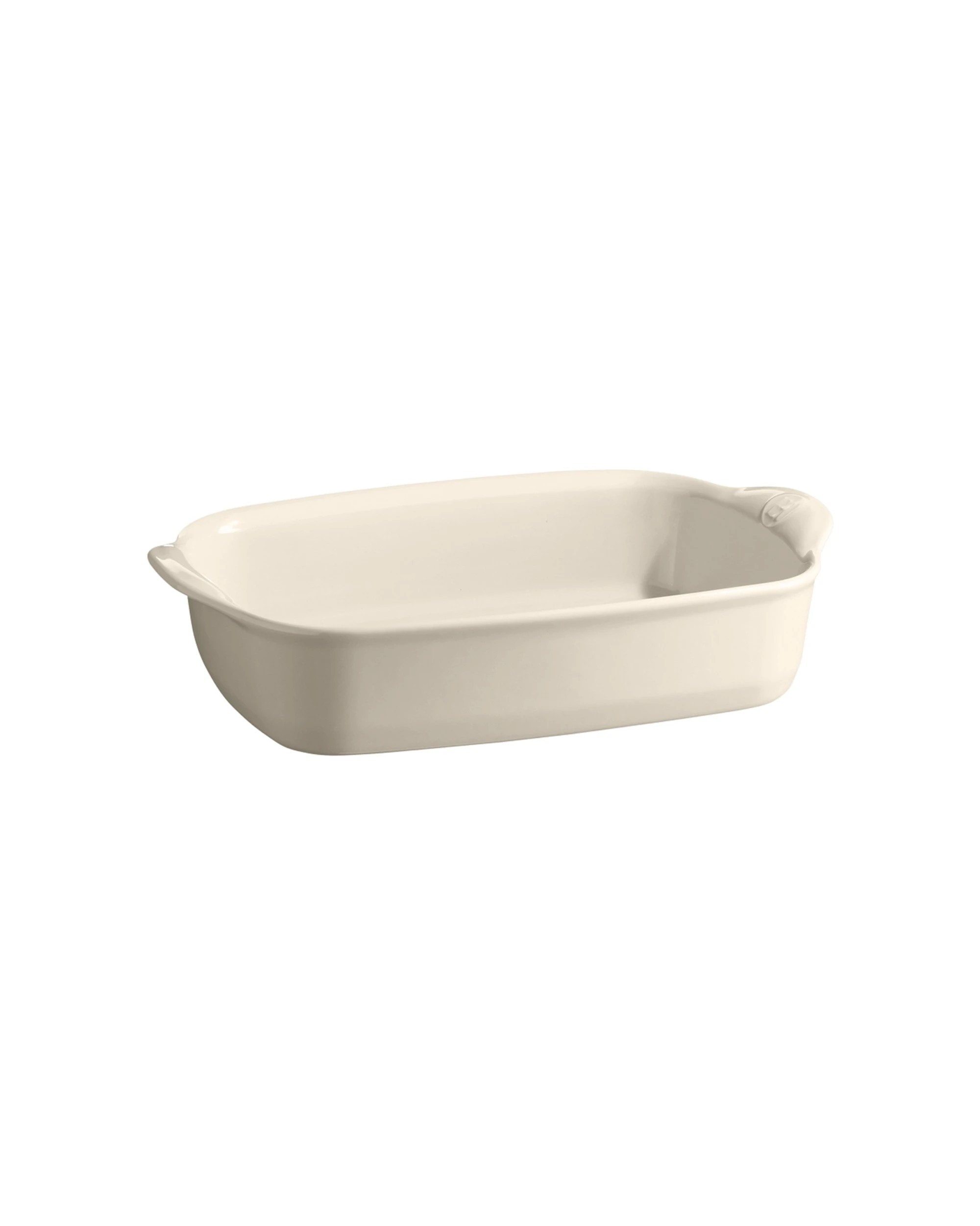 1 Emile Henry Ceramic Oven Baking Dish Small Rectangle Clay 29cm - White, 1 of 6