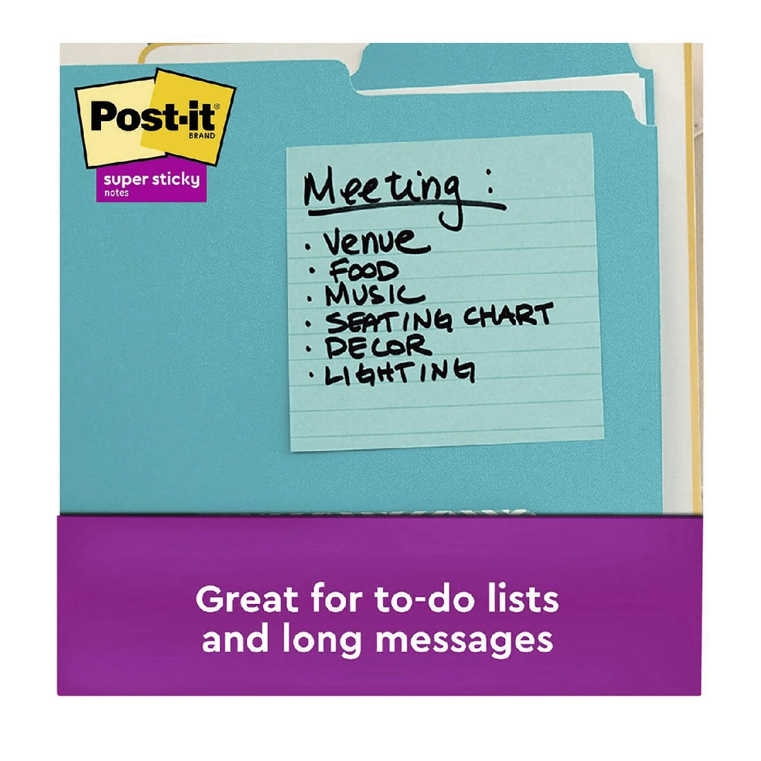 6 Post-it Super Sticky Notes 101 x 152mm Supernova Neons 3 Pack, 6 of 9