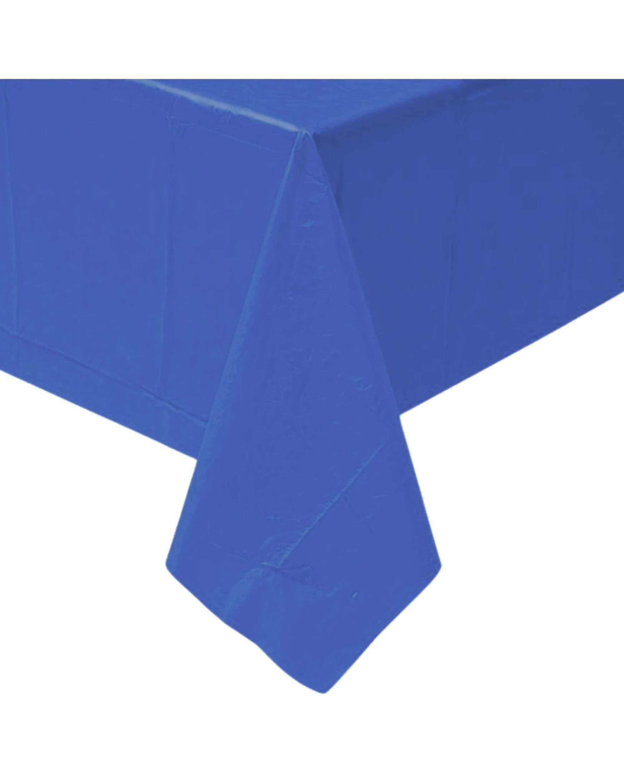 1 Alpen Classic Royal Blue Plastic Rectangular Tablecloth - Blue, 1 of 2