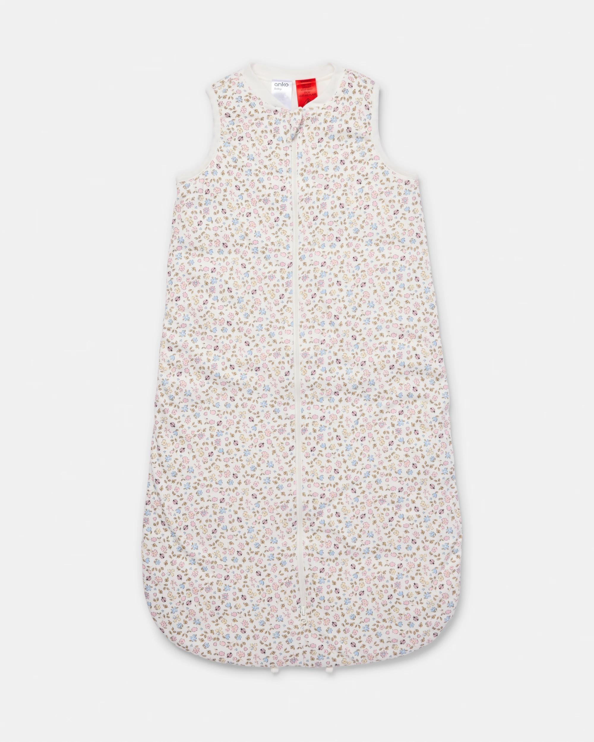 1 Cotton 2.5 TOG Sleep Bag Beig Flrl, 1 of 4