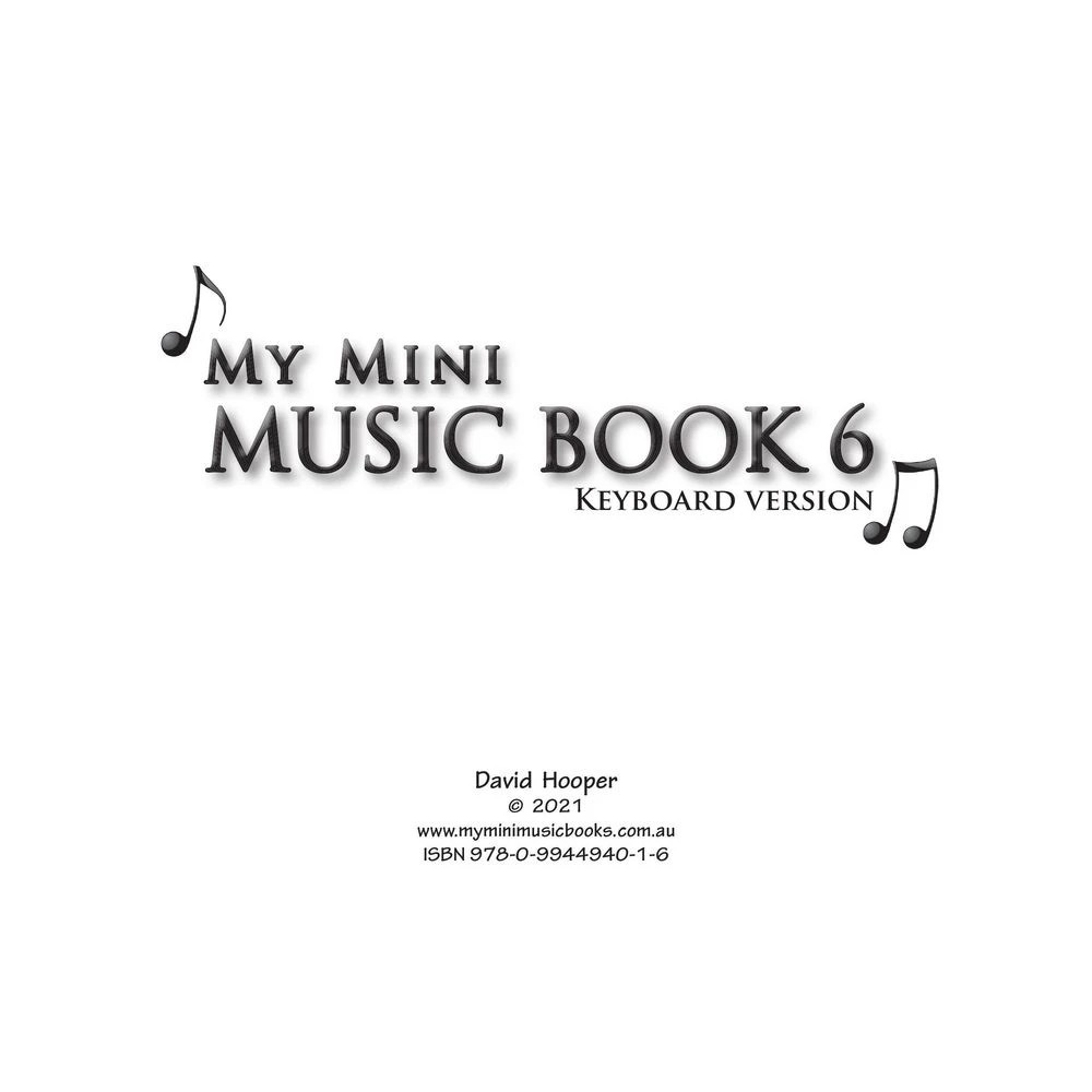 2 My Mini Music Book 6 Keyboard Version, 2 of 5