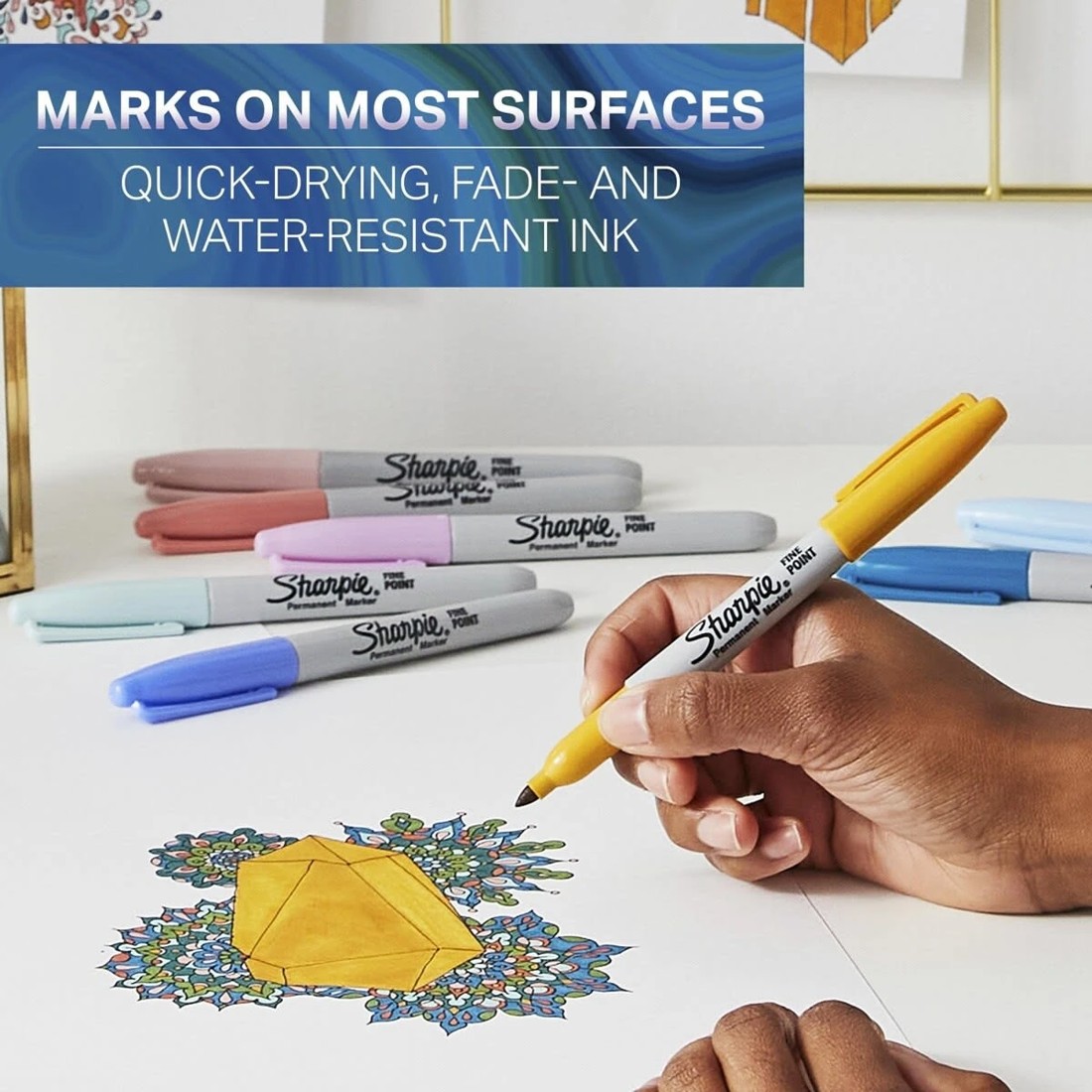 3 12 Pack Sharpie Mystic Gem Special Edition Fine Point Permanent Markers, 3 of 7