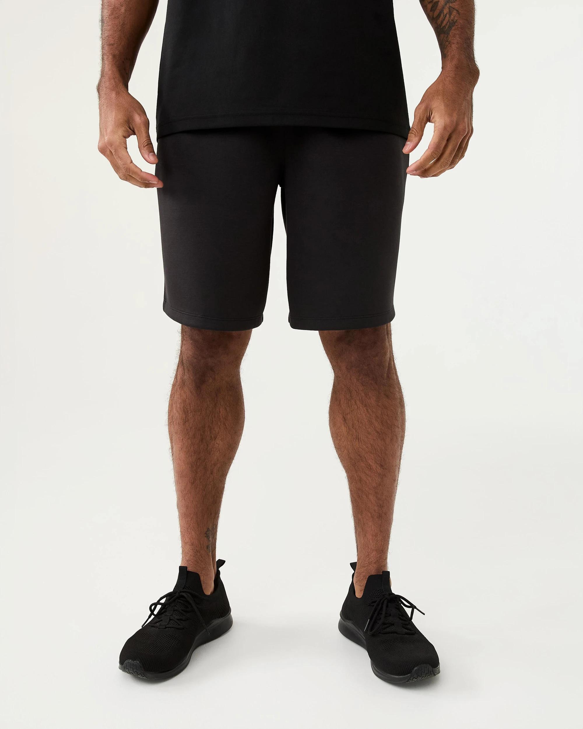 8 Active Mens 9in. Scuba Piping Detail Shorts Black, 8 of 8